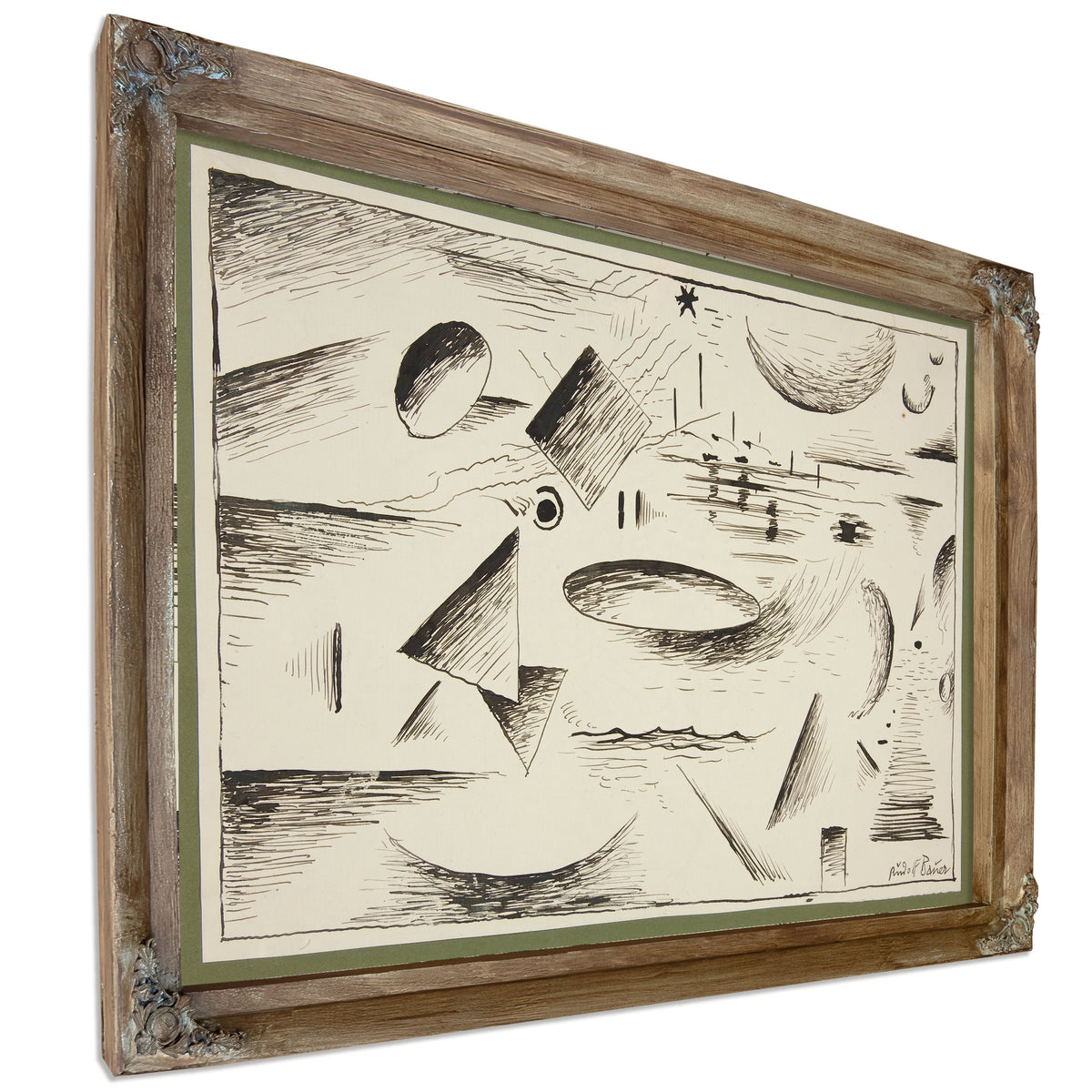 Untitled Abstract Forms 3 By Rudolf Bauer