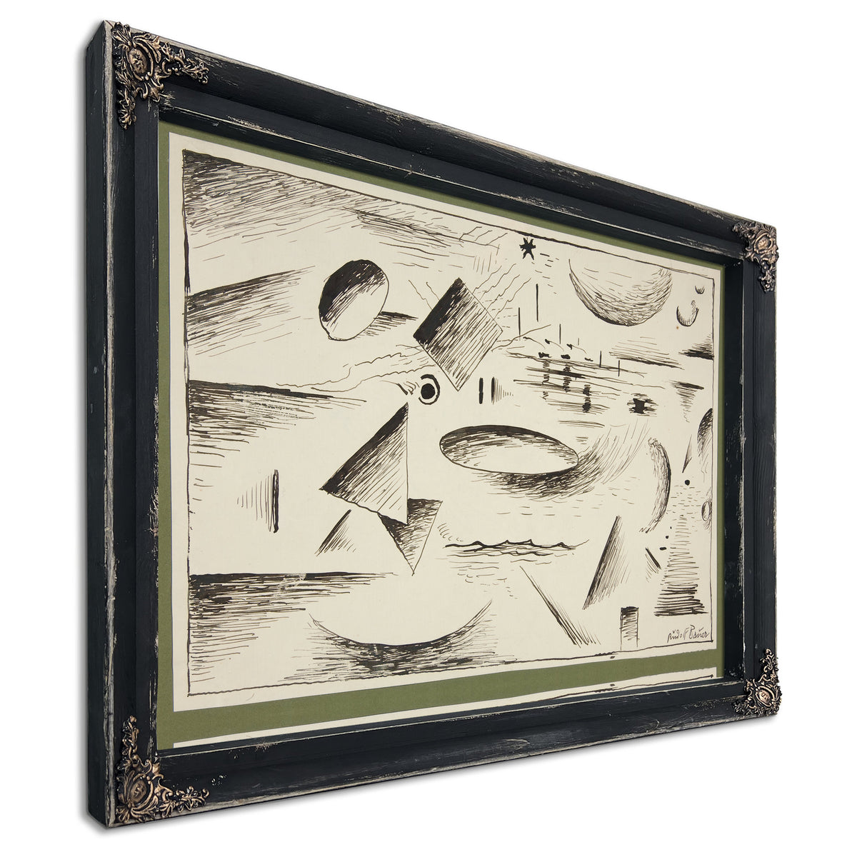 Untitled Abstract Forms 3 By Rudolf Bauer
