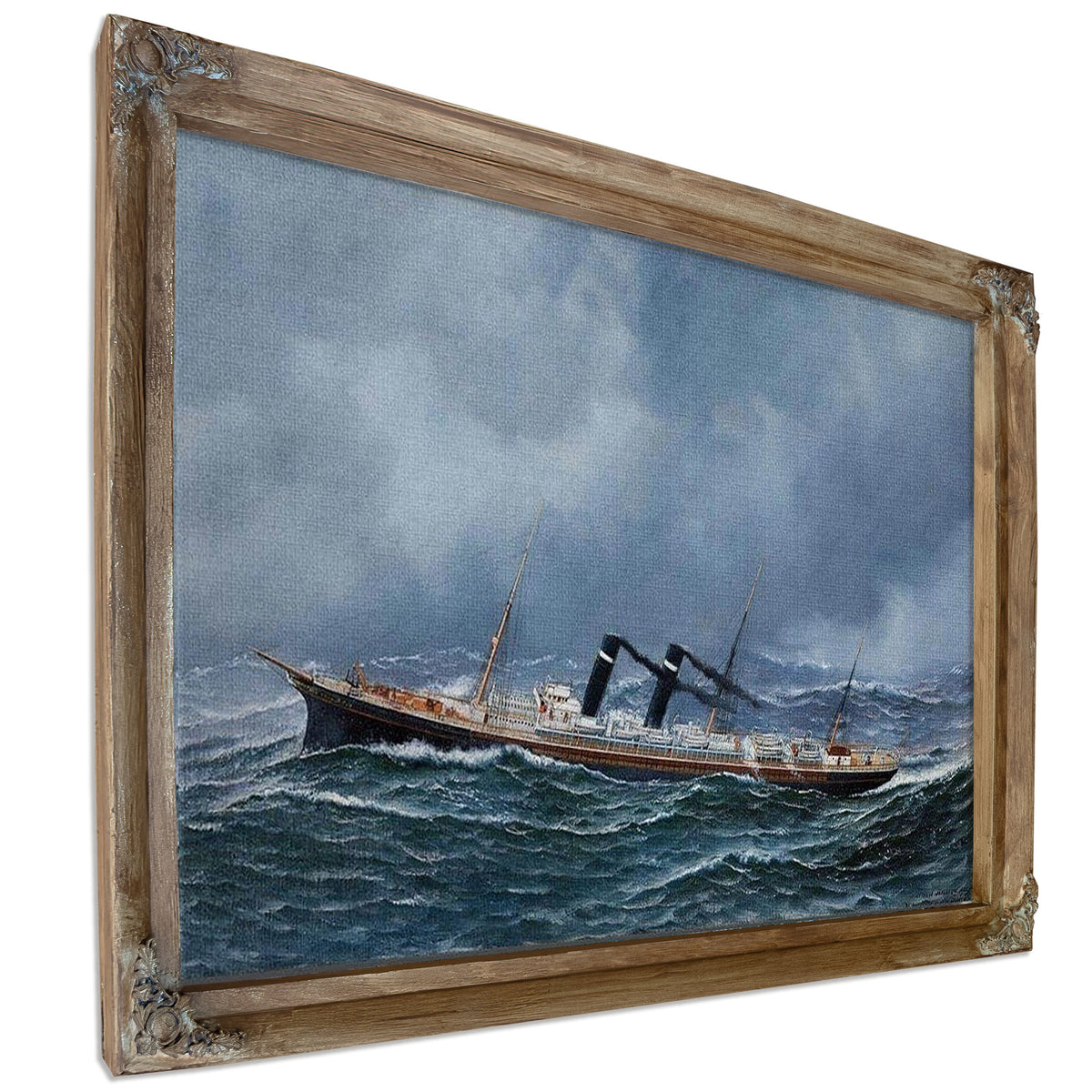 S.S. New York At Sea 1905 By Antonio Jacobsen