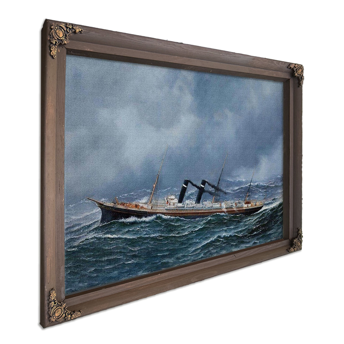 S.S. New York At Sea 1905 By Antonio Jacobsen