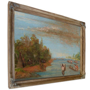 Sac And Fox Sailing In Canoes By George Catlin