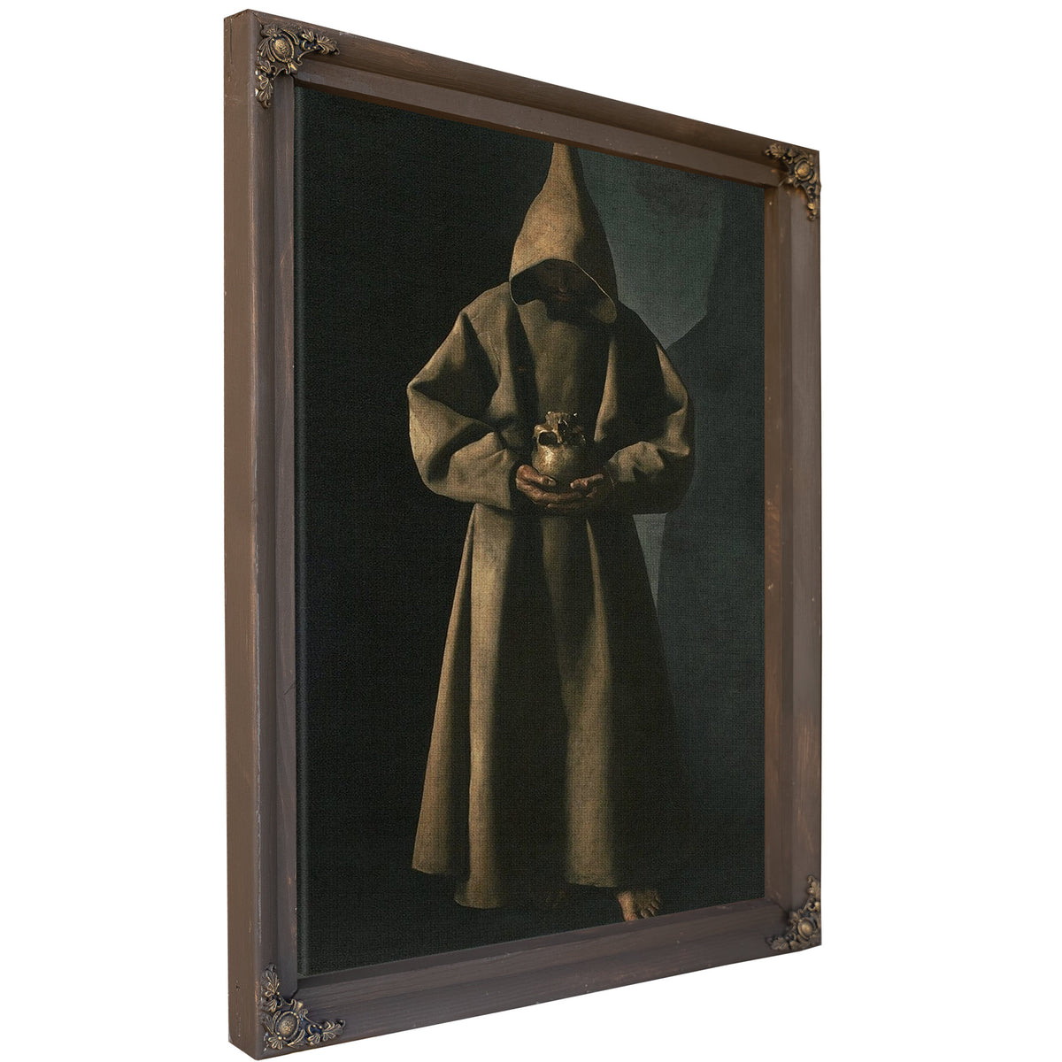 Saint Francis Of Assisi In His Tomb By Francisco De Zurbaran