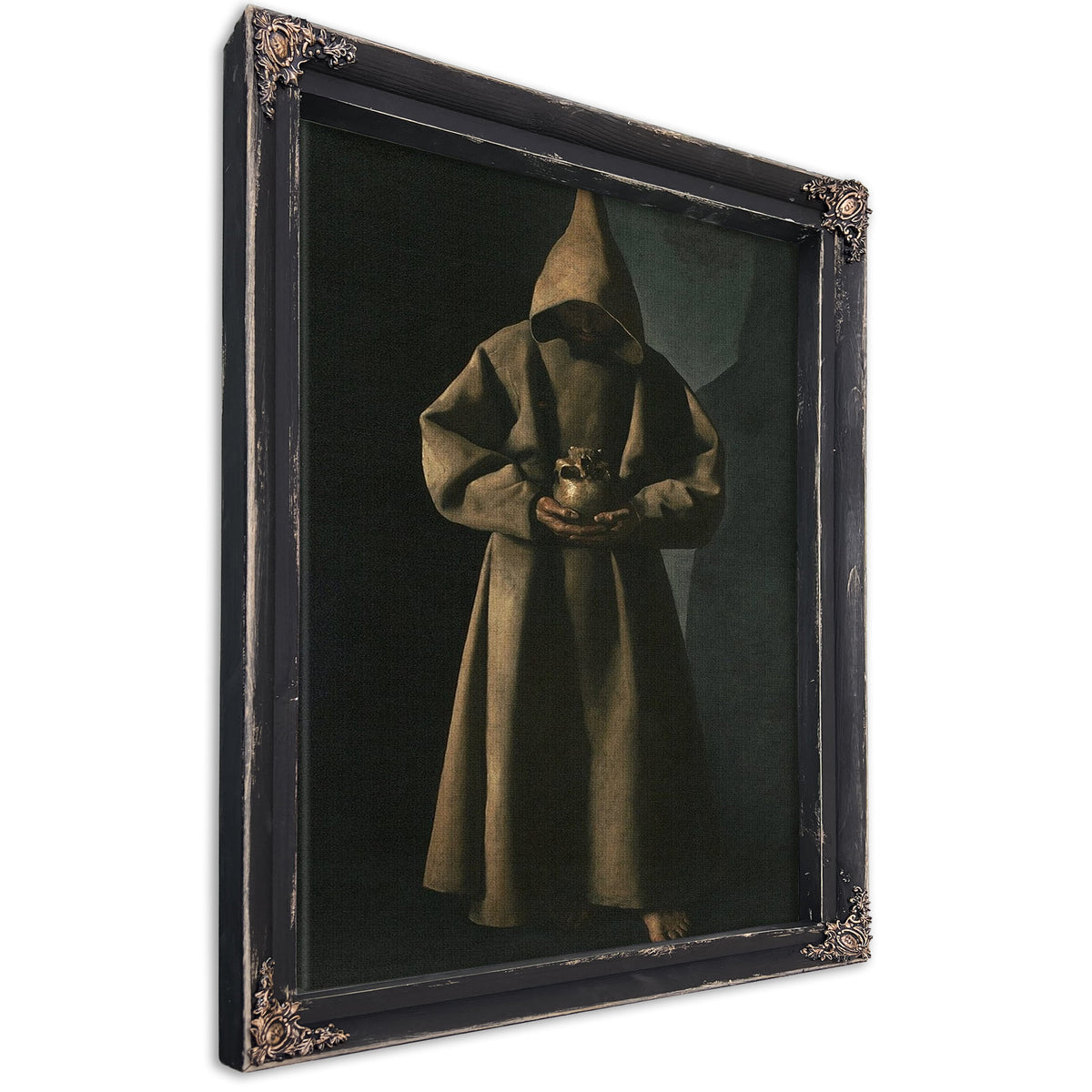 Saint Francis Of Assisi In His Tomb By Francisco De Zurbaran