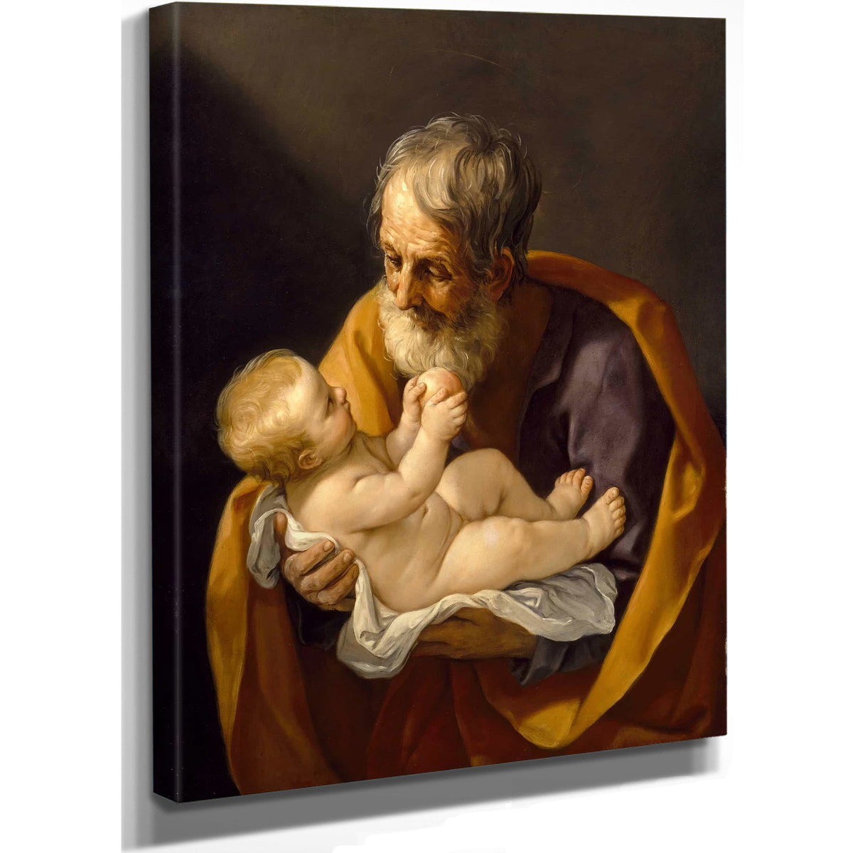 Saint Joseph And The Christ Child by Guido Reni