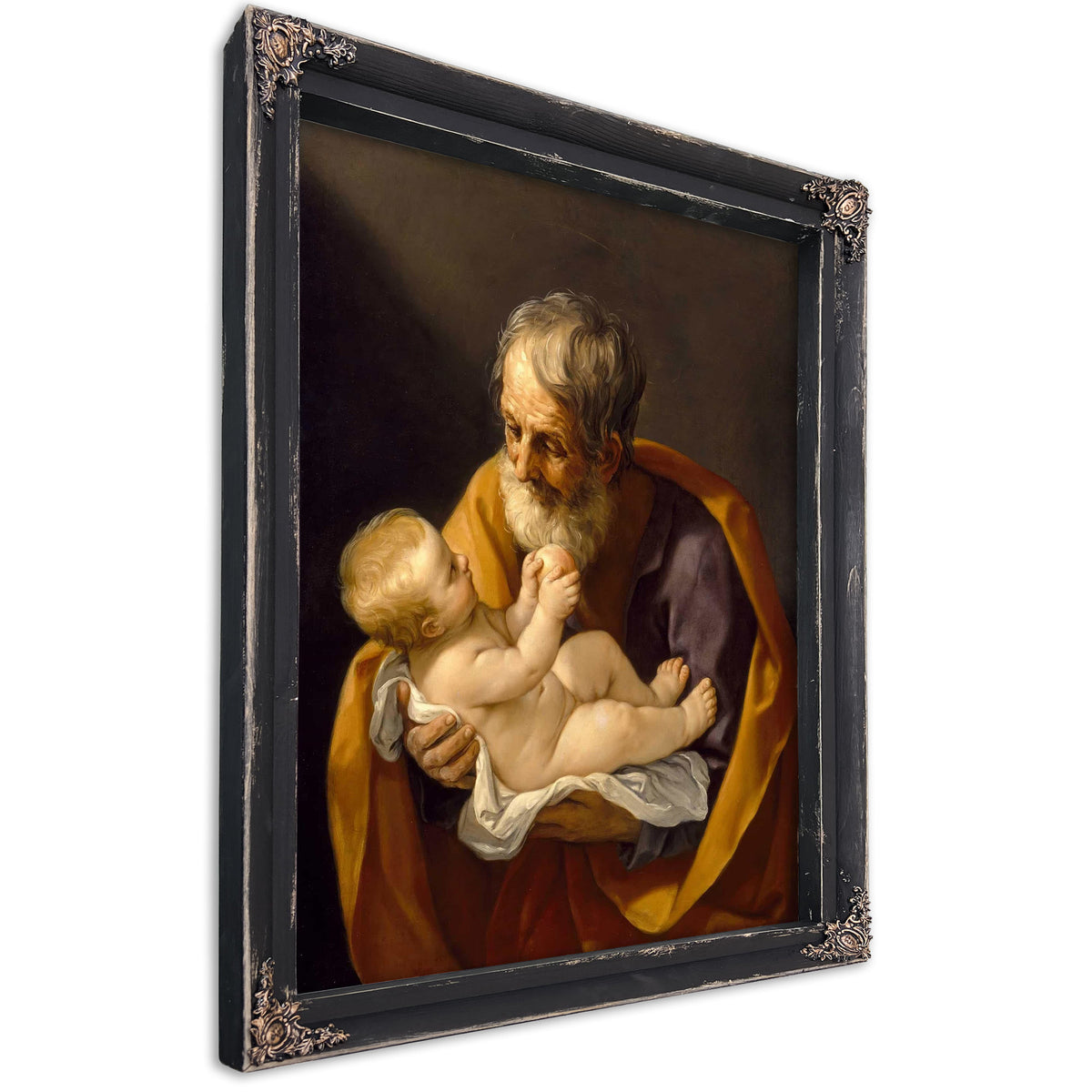 Saint Joseph And The Christ Child by Guido Reni
