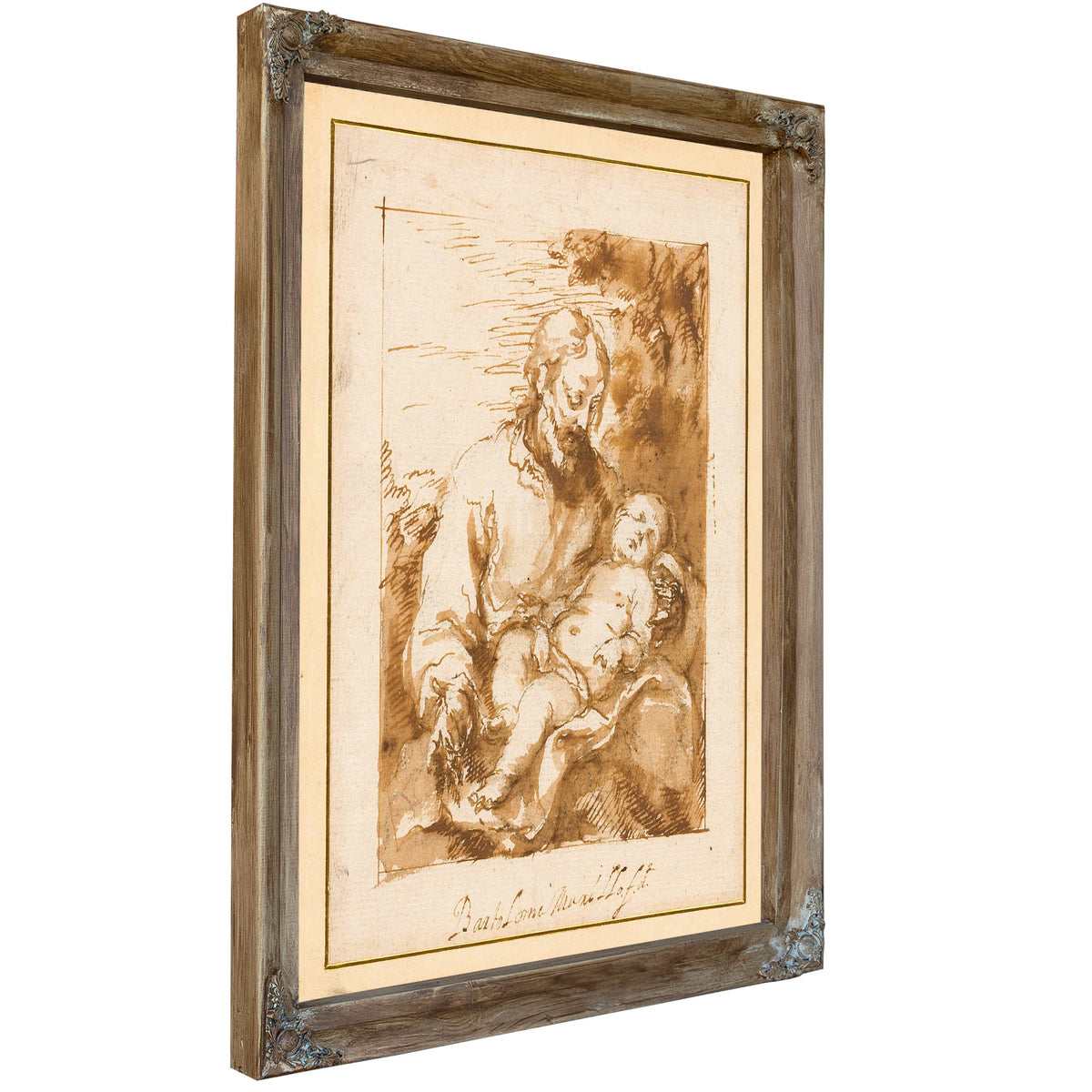 Saint Joseph And The Sleeping Christ Child by Bartolome Esteban Murillo