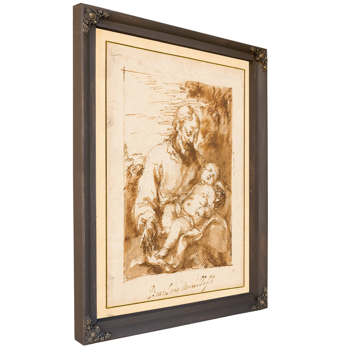 Saint Joseph And The Sleeping Christ Child by Bartolome Esteban Murillo