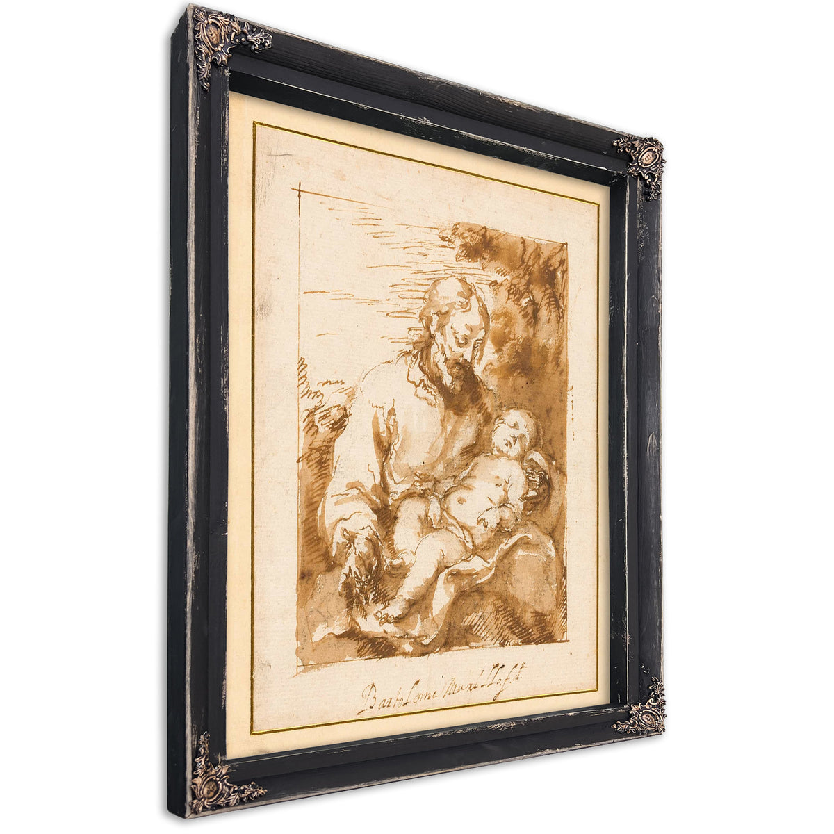 Saint Joseph And The Sleeping Christ Child by Bartolome Esteban Murillo