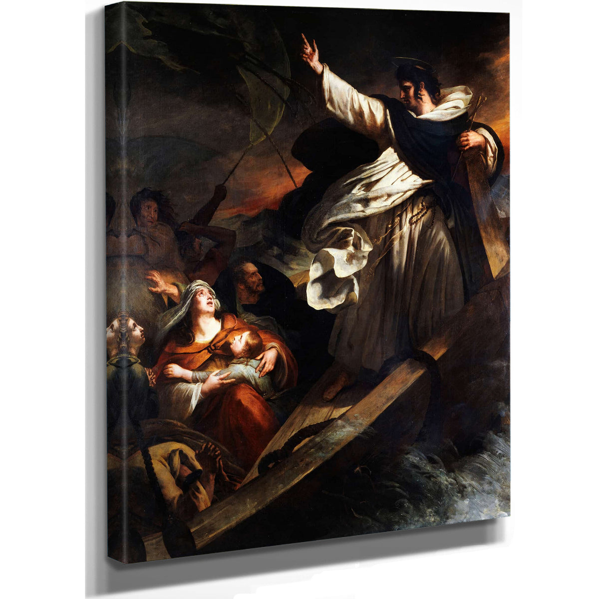 Saint Thomas Aquinas Preaching Trust In God During The Storm by Ary Scheffer