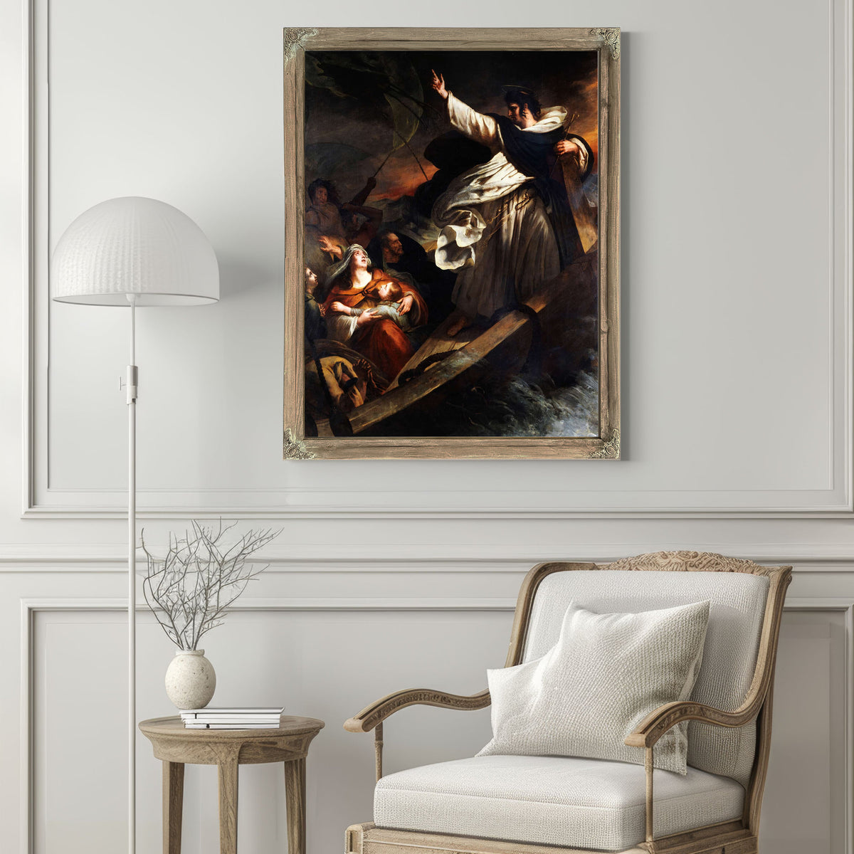 Saint Thomas Aquinas Preaching Trust In God During The Storm by Ary Scheffer