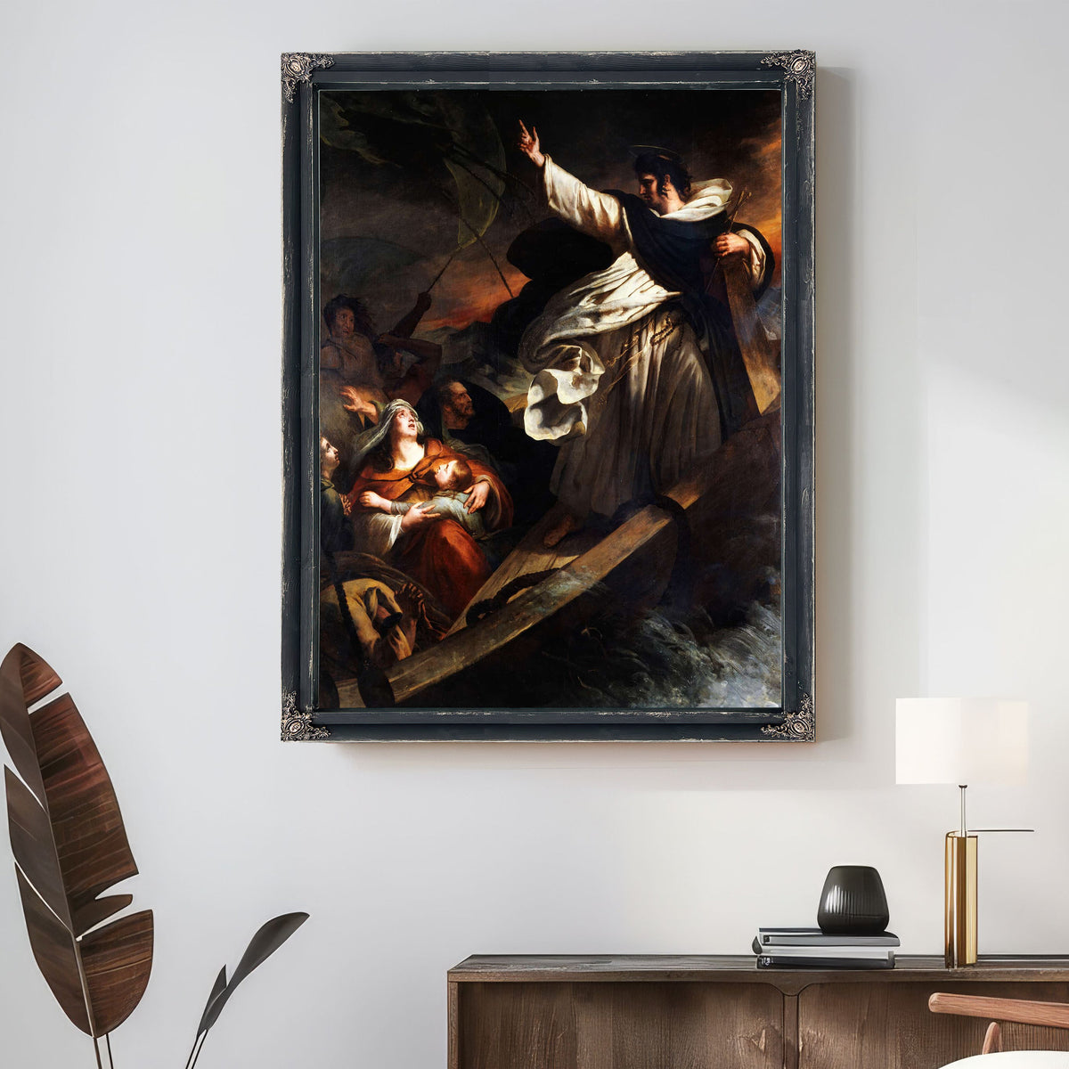 Saint Thomas Aquinas Preaching Trust In God During The Storm by Ary Scheffer