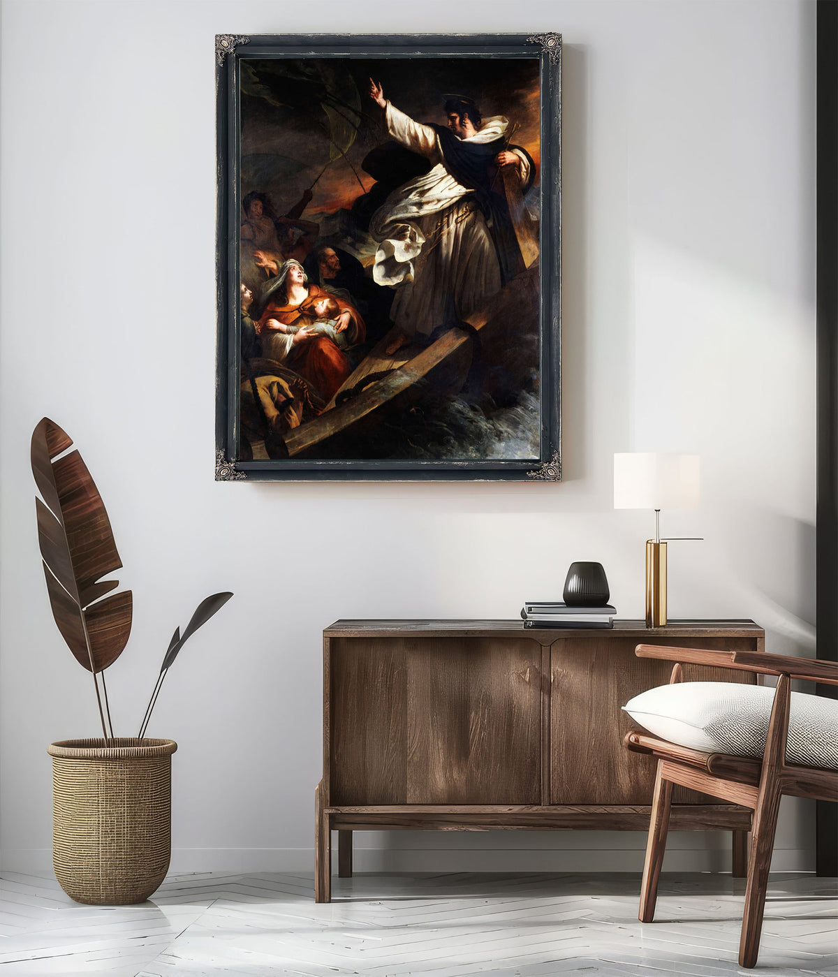 Saint Thomas Aquinas Preaching Trust In God During The Storm by Ary Scheffer
