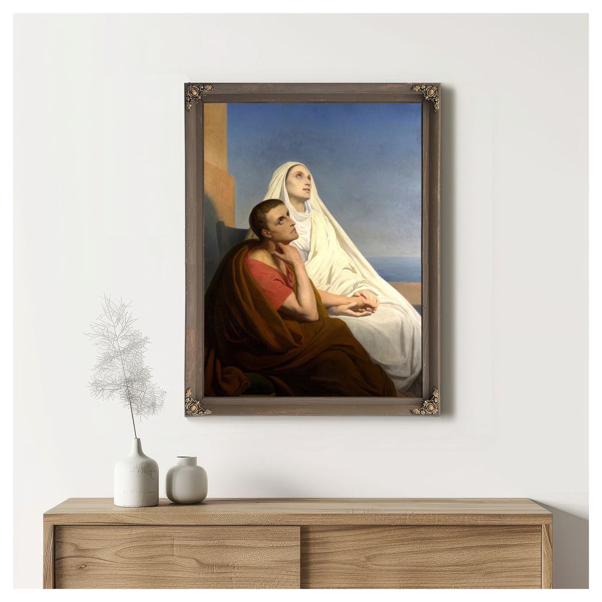 Saints Augustine And Monica by Ary Scheffer