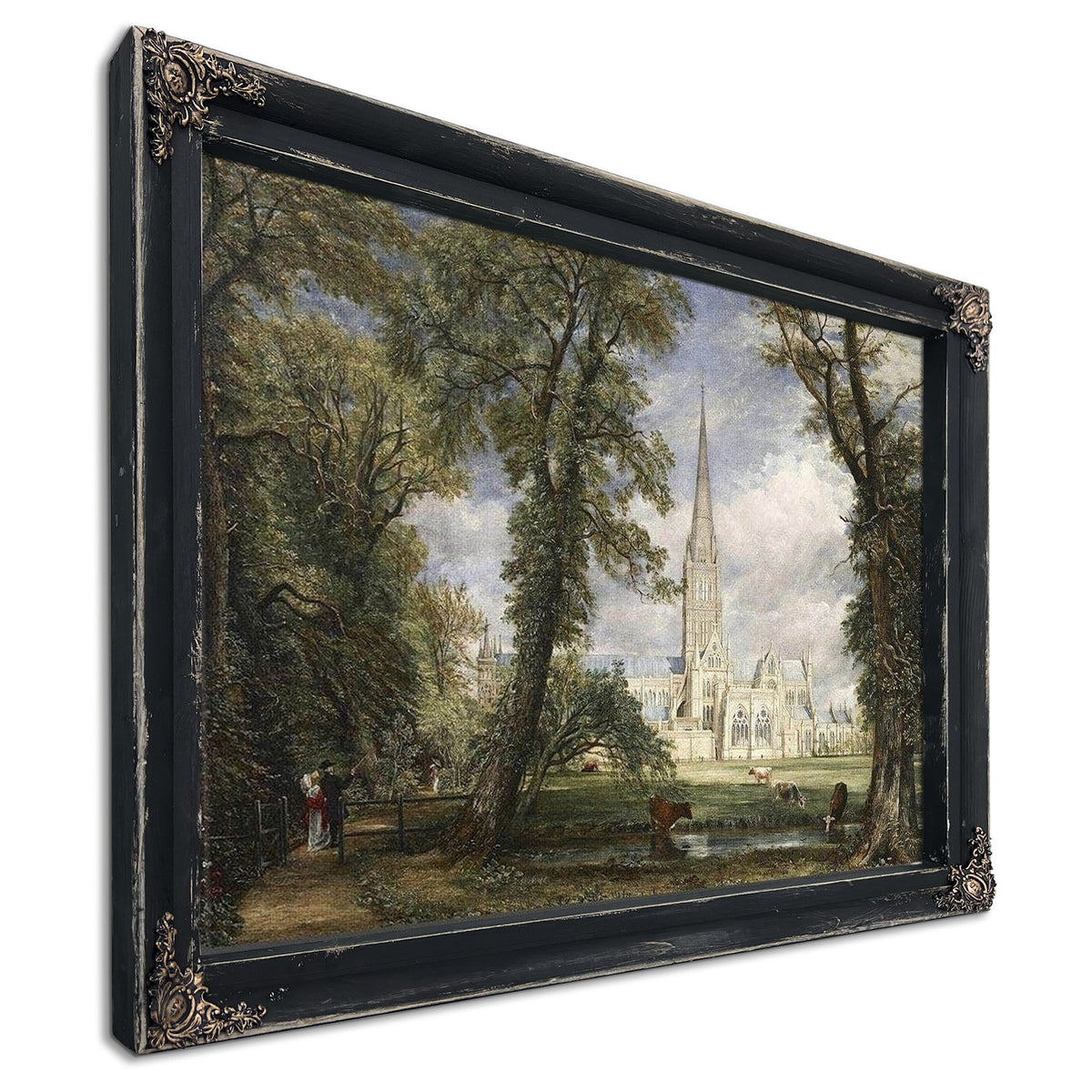 Salisbury Cathedral From The Bishop's Garden By John Constable