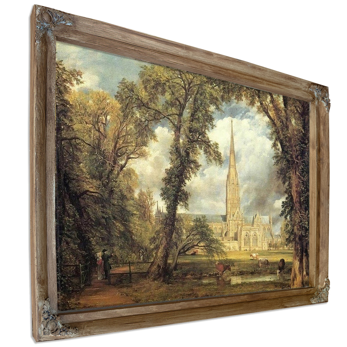 Salisbury Cathedral From The Bishop's Grounds By John Constable