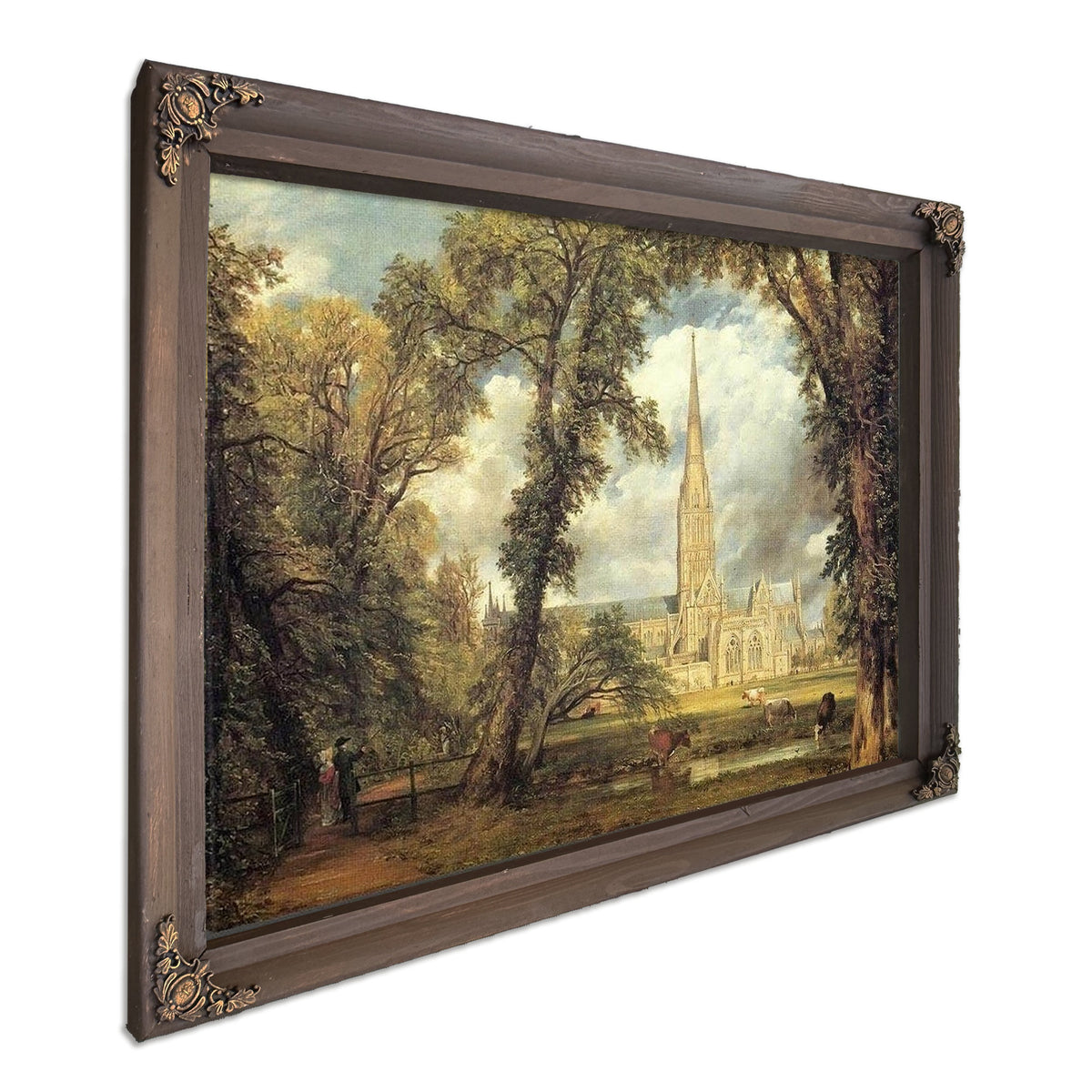 Salisbury Cathedral From The Bishop's Grounds By John Constable