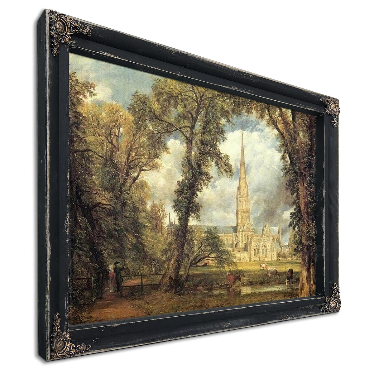 Salisbury Cathedral From The Bishop's Grounds By John Constable