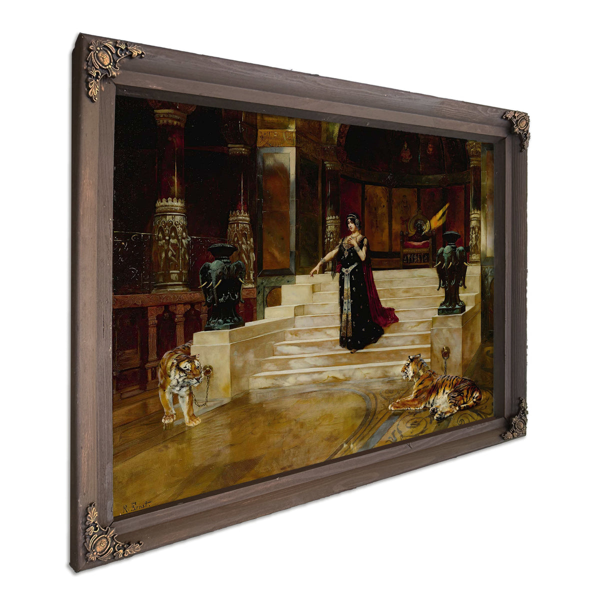 Salome And The Tigers by Rudolf Ernst
