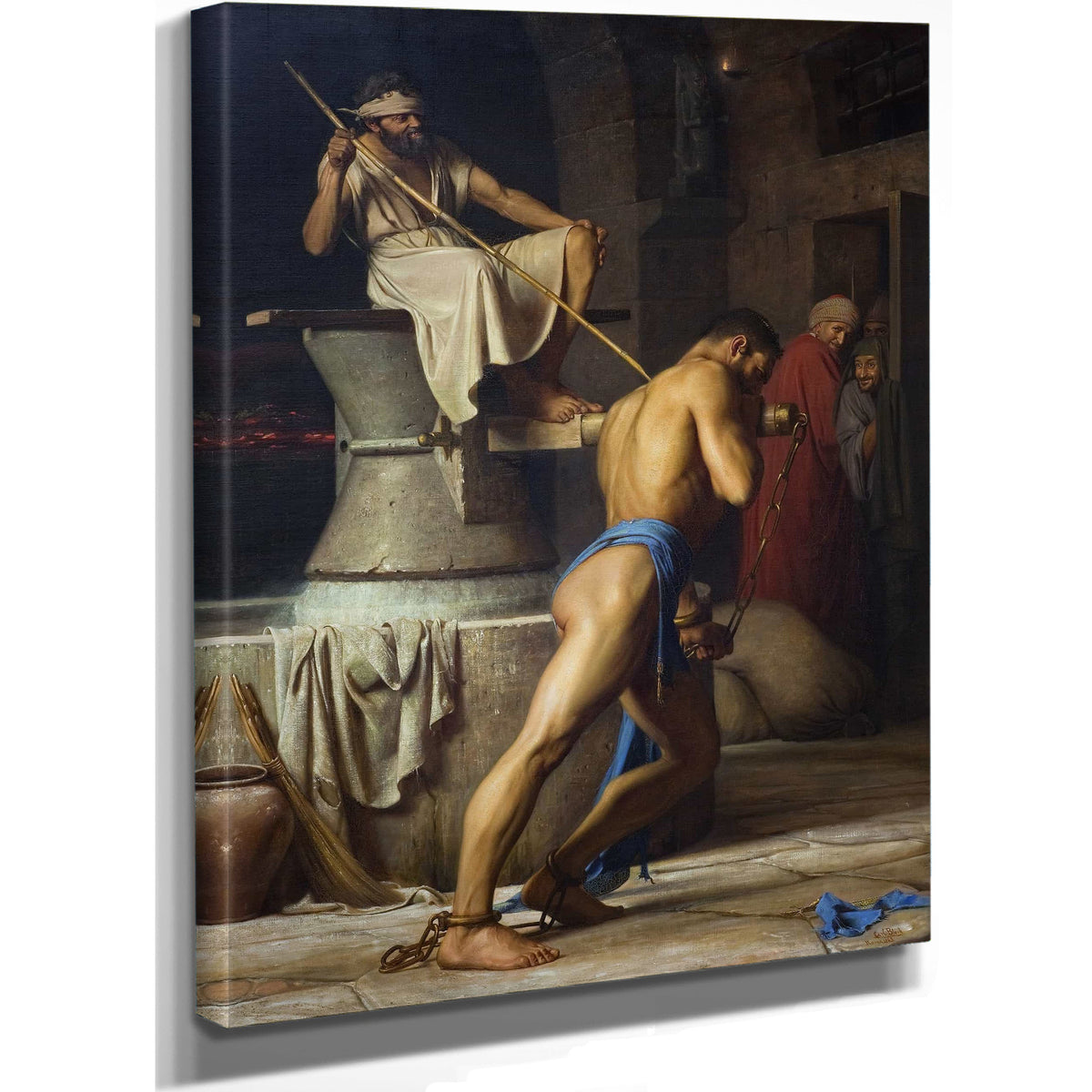 Samson And The Philistines by Carl Bloch