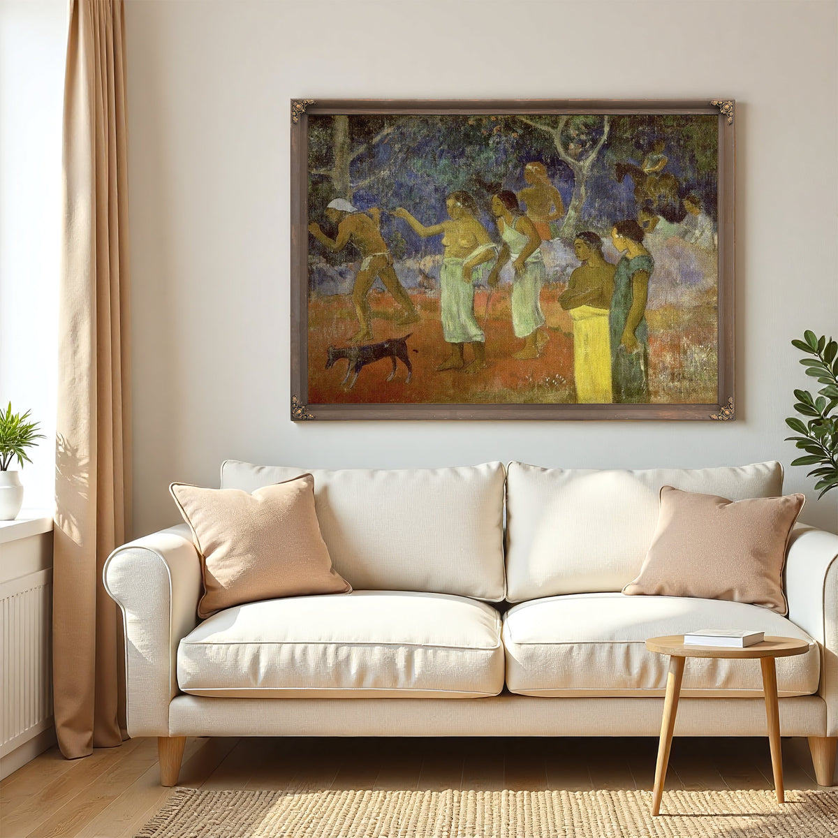Scene From Tahitian Life By Paul Gauguin