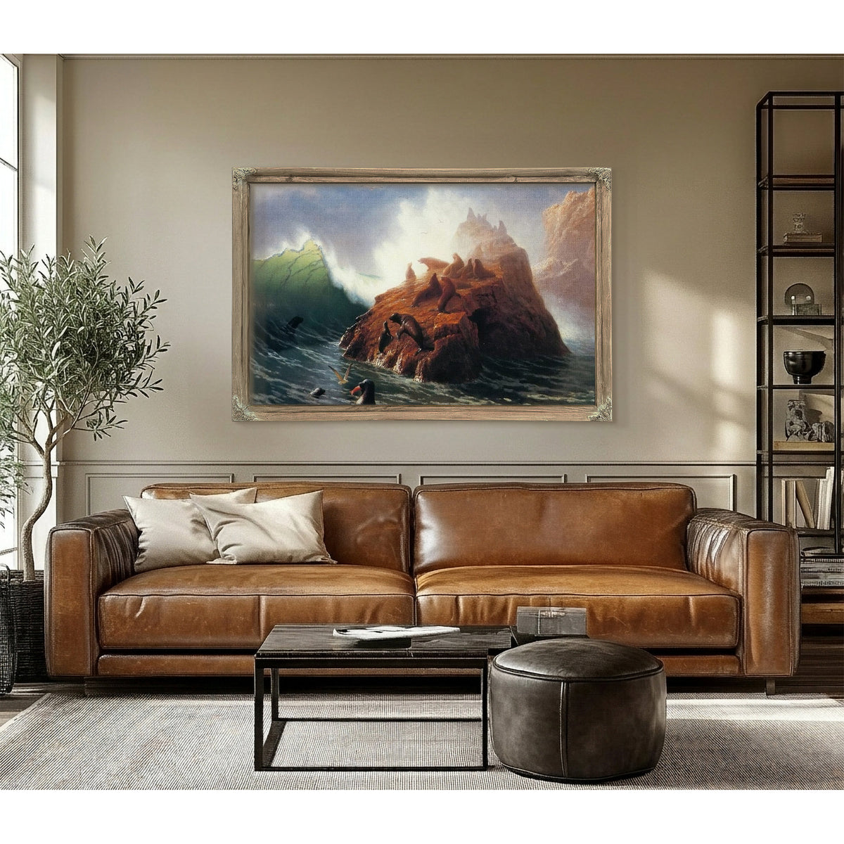 Seal Rock By Albert Bierstadt