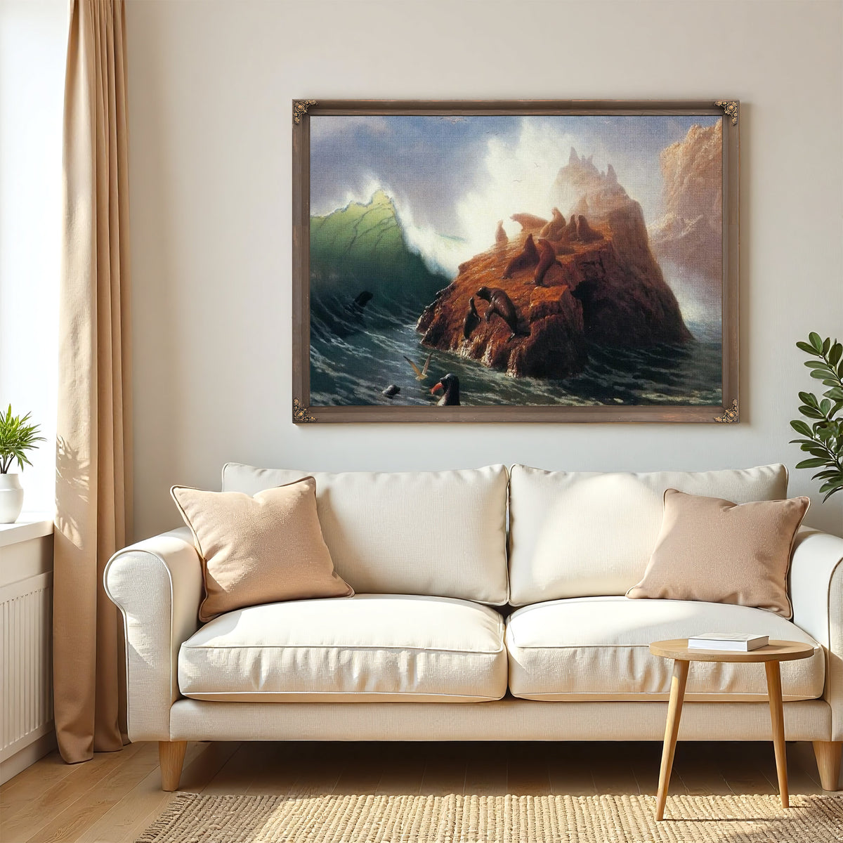 Seal Rock By Albert Bierstadt
