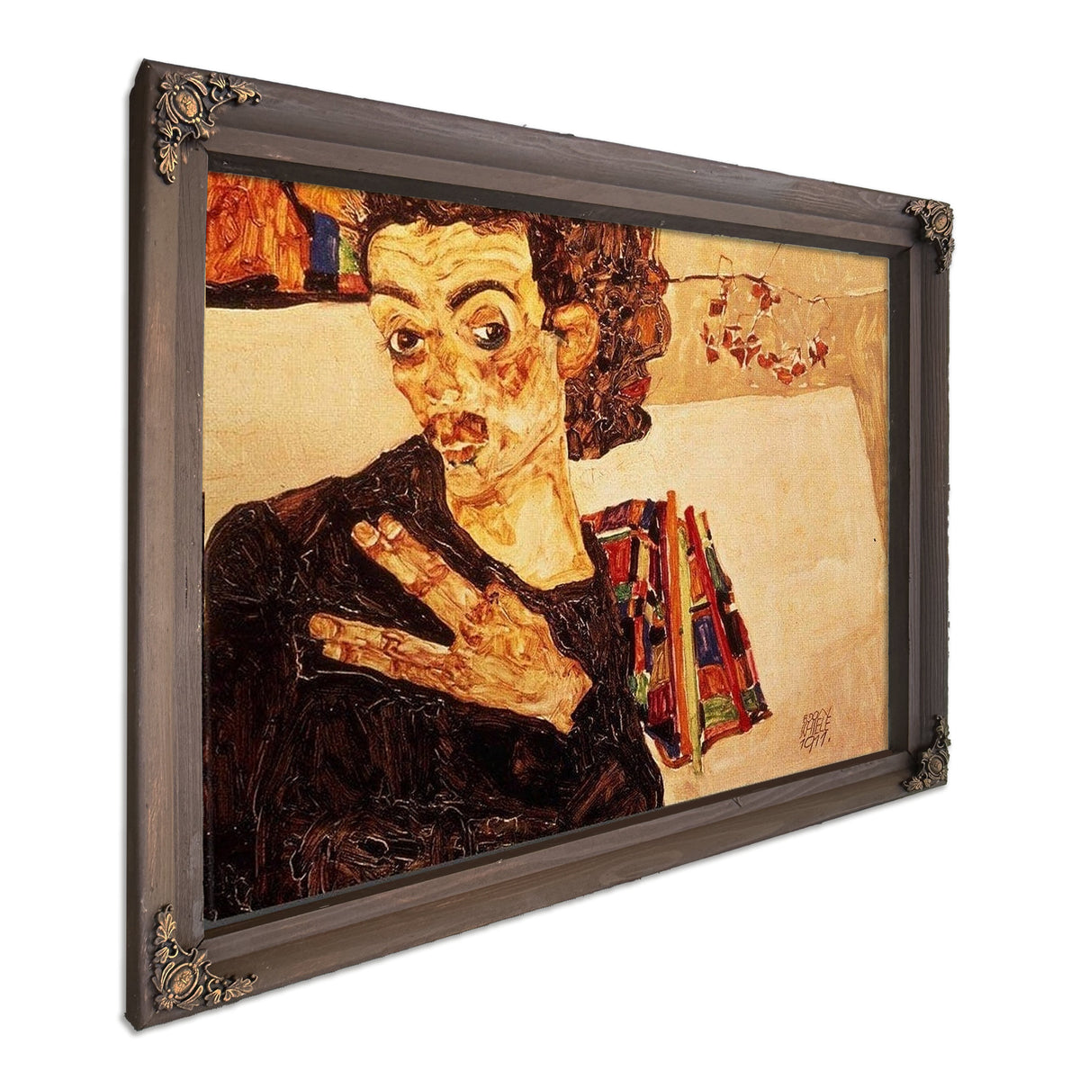Self Portrait By Egon Schiele