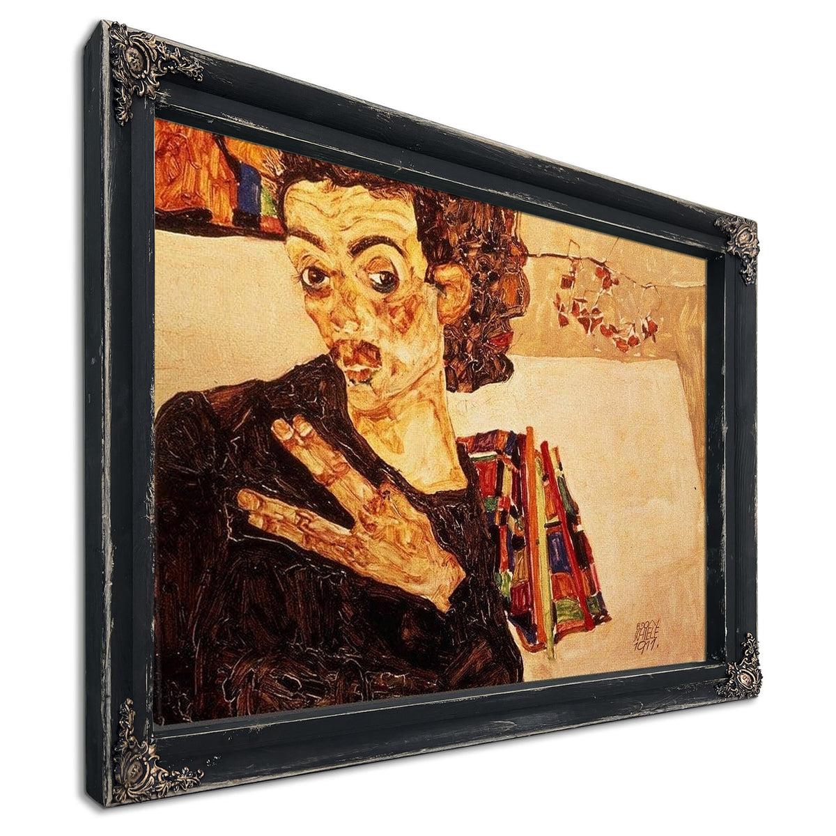 Self Portrait By Egon Schiele