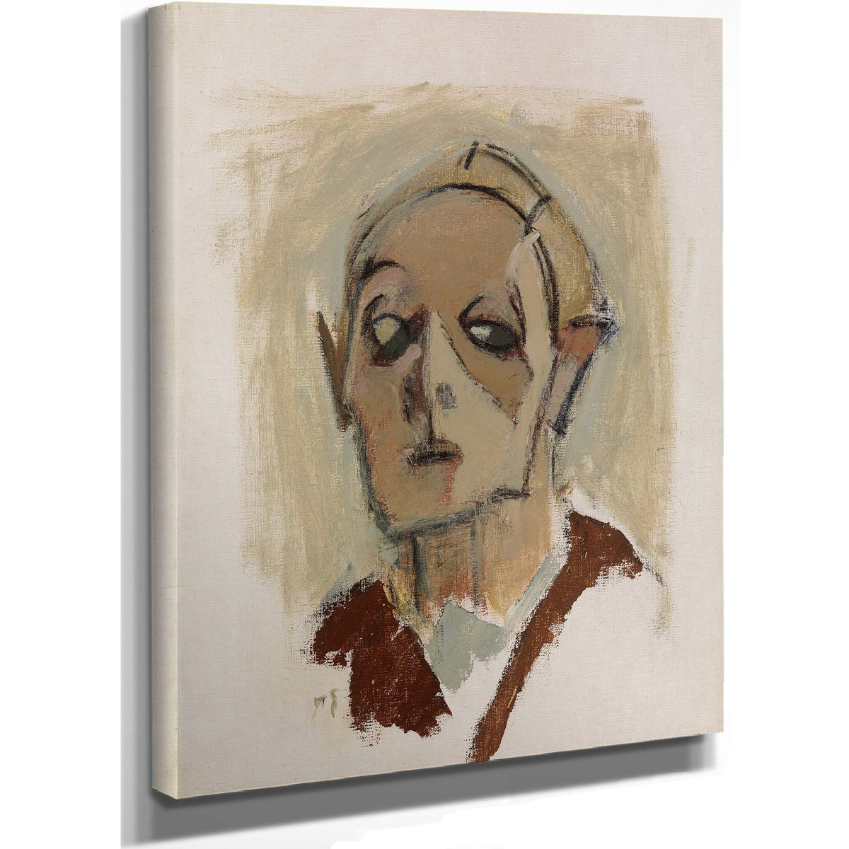 Self Portrait En Face I by Helene Schjerfbeck