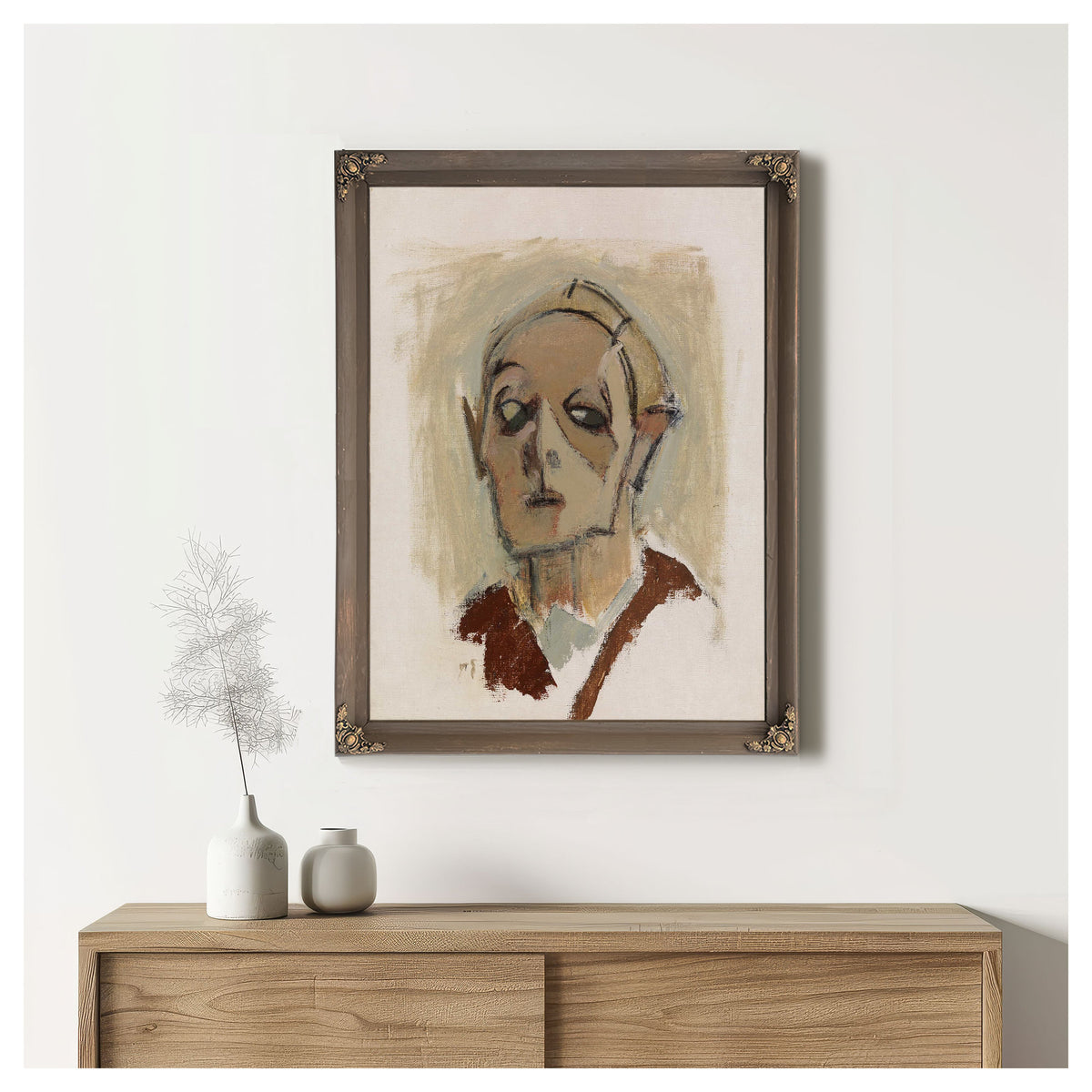 Self Portrait En Face I by Helene Schjerfbeck