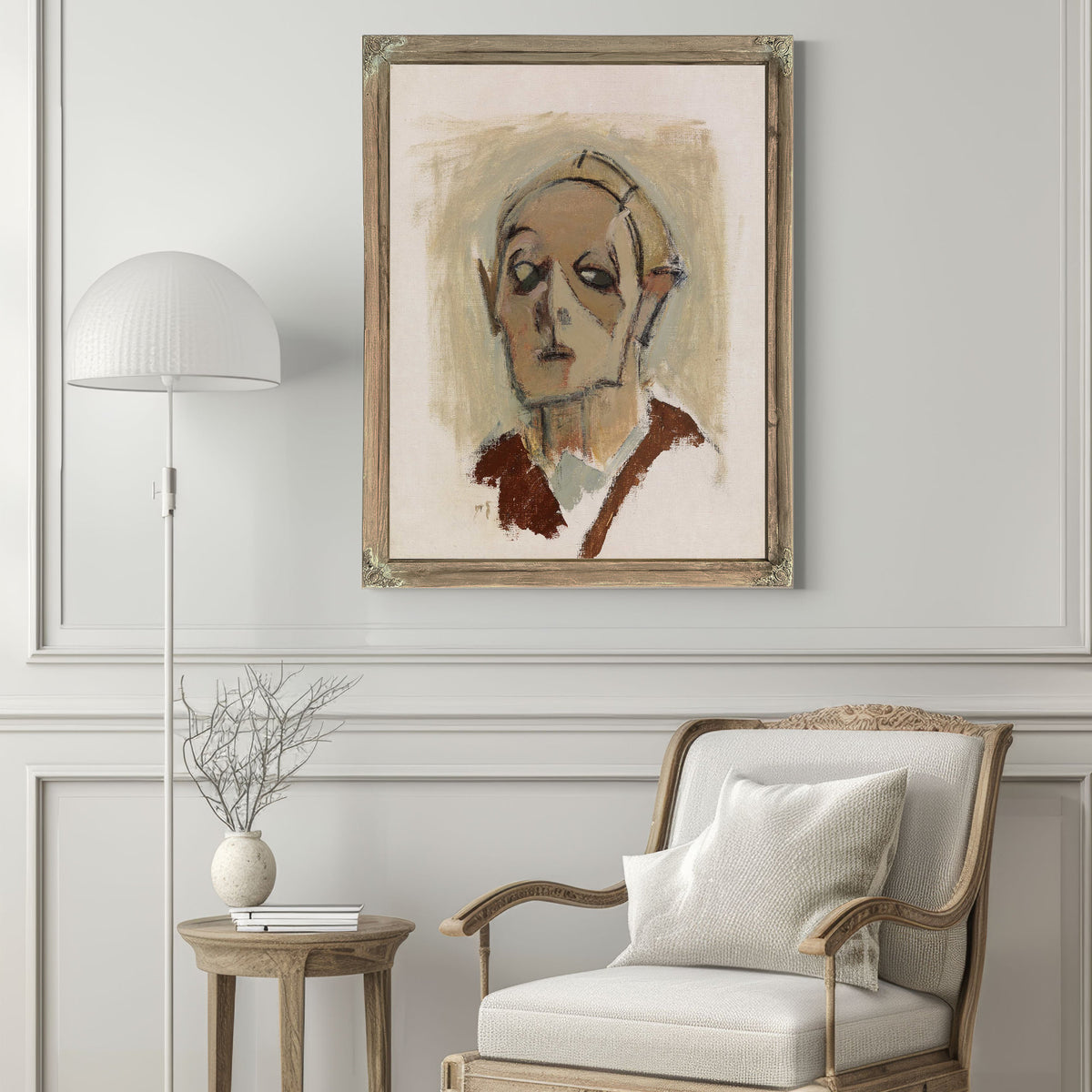 Self Portrait En Face I by Helene Schjerfbeck