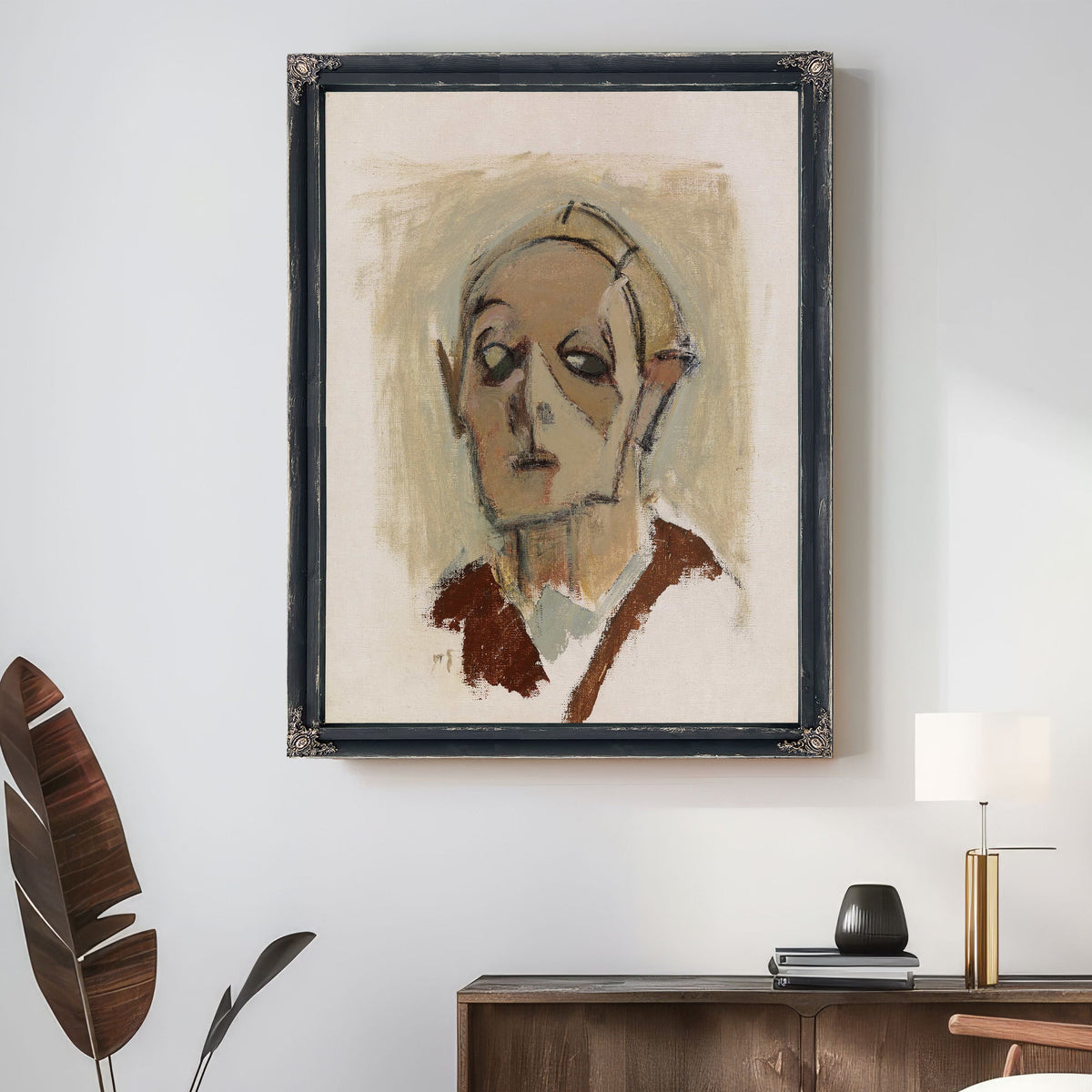 Self Portrait En Face I by Helene Schjerfbeck