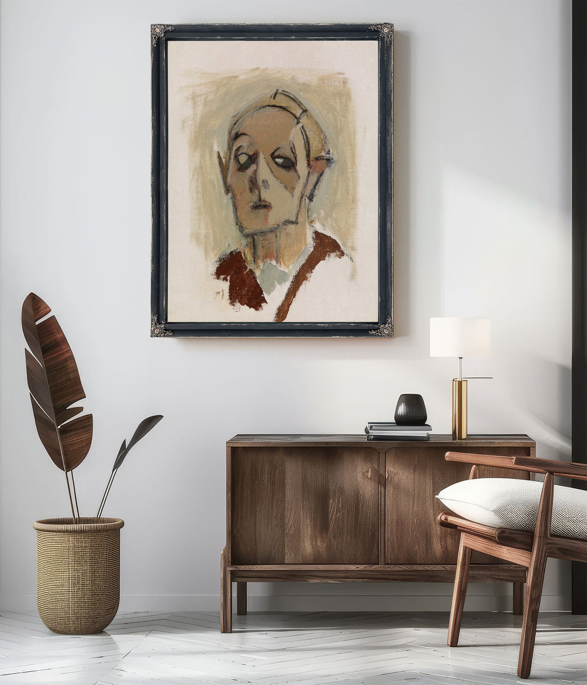 Self Portrait En Face I by Helene Schjerfbeck