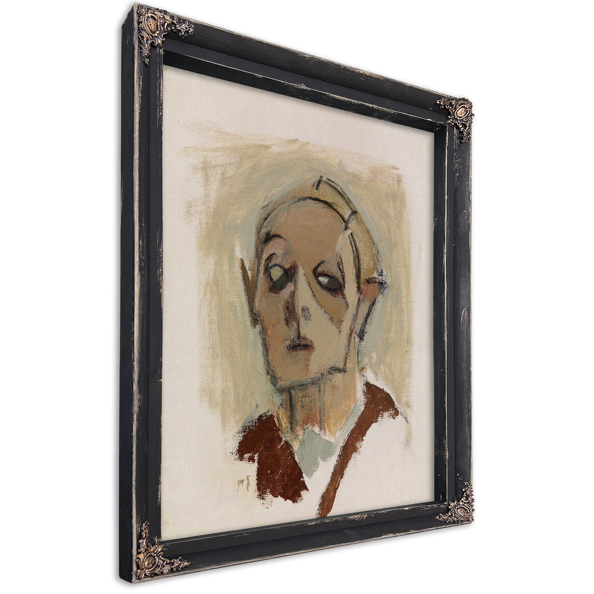 Self Portrait En Face I by Helene Schjerfbeck
