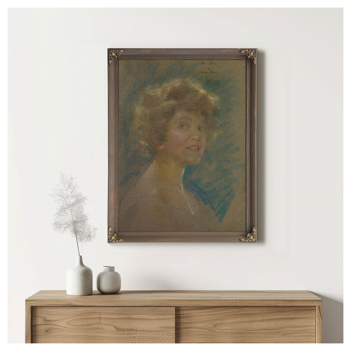 Self Portrait In Light Tones. By Alice Pike Barney