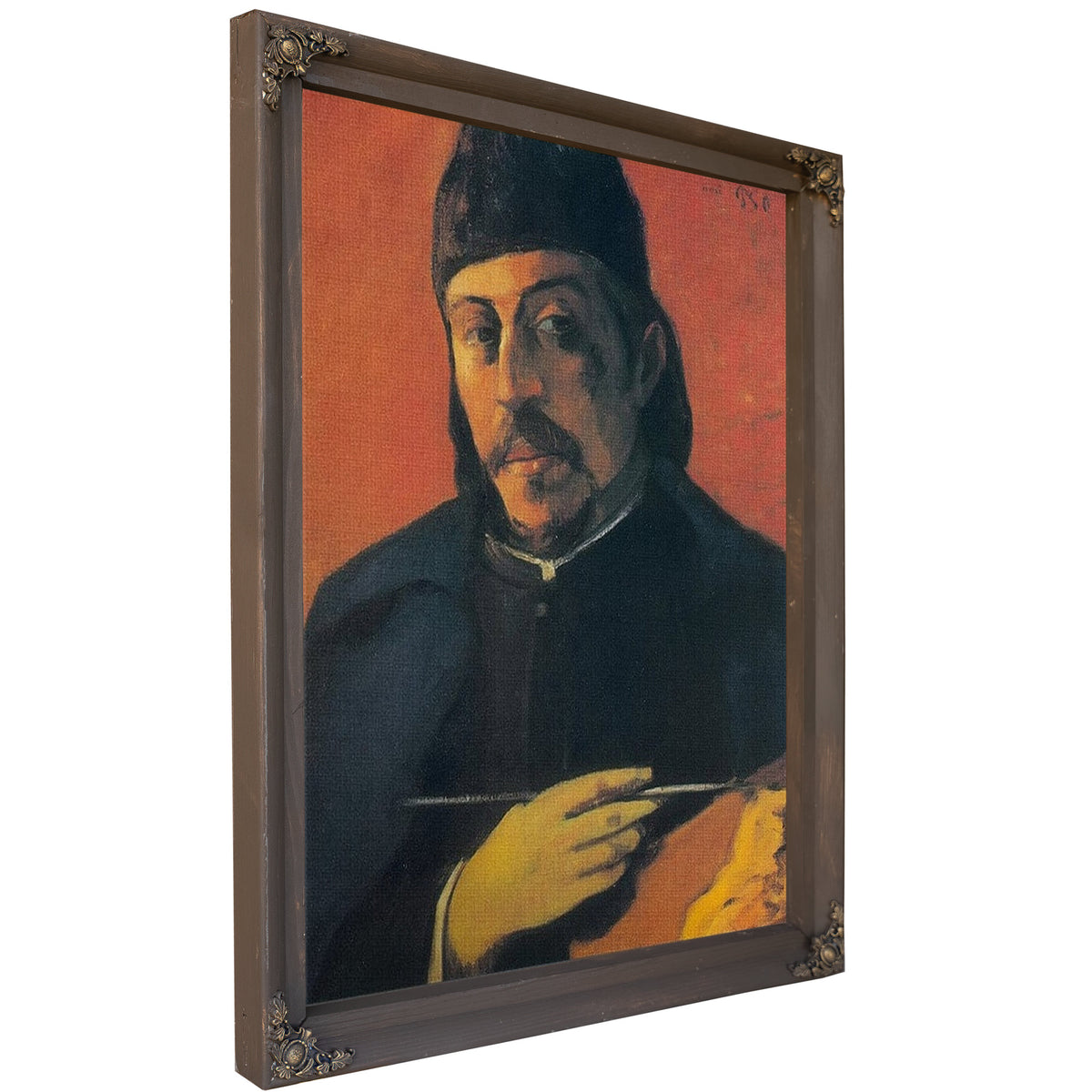 Self Portrait With A Palette By Paul Gauguin