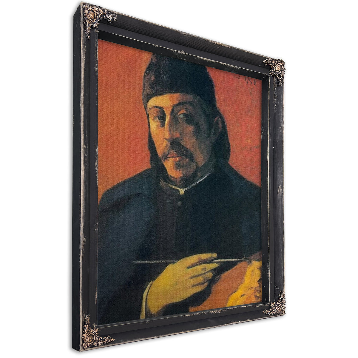 Self Portrait With A Palette By Paul Gauguin