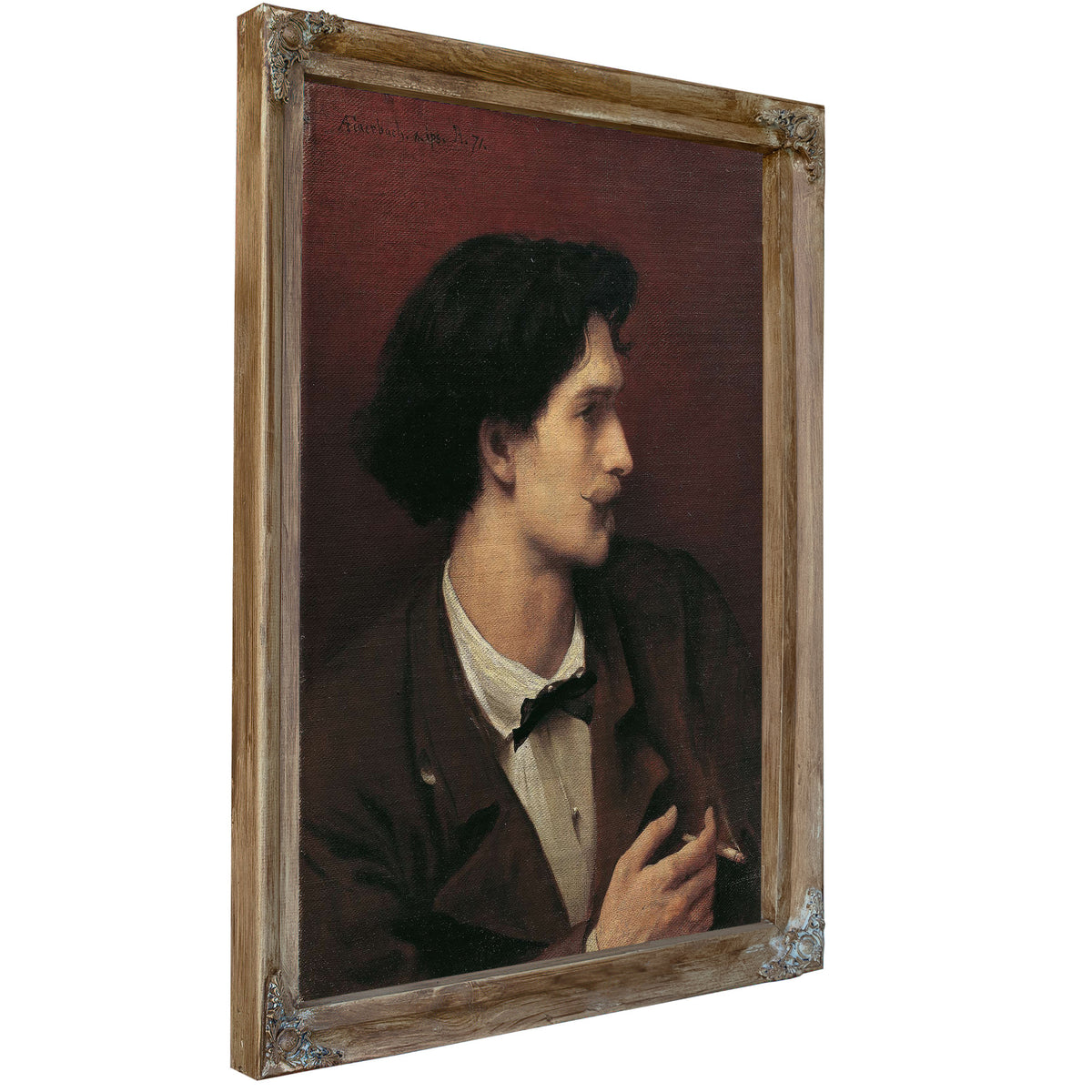 Self Portrait With Cigarette by Anselm Feuerbach