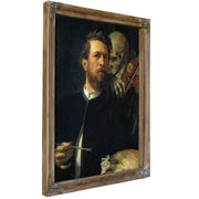 Self Portrait With Fiddling Death by Arnold Bocklin