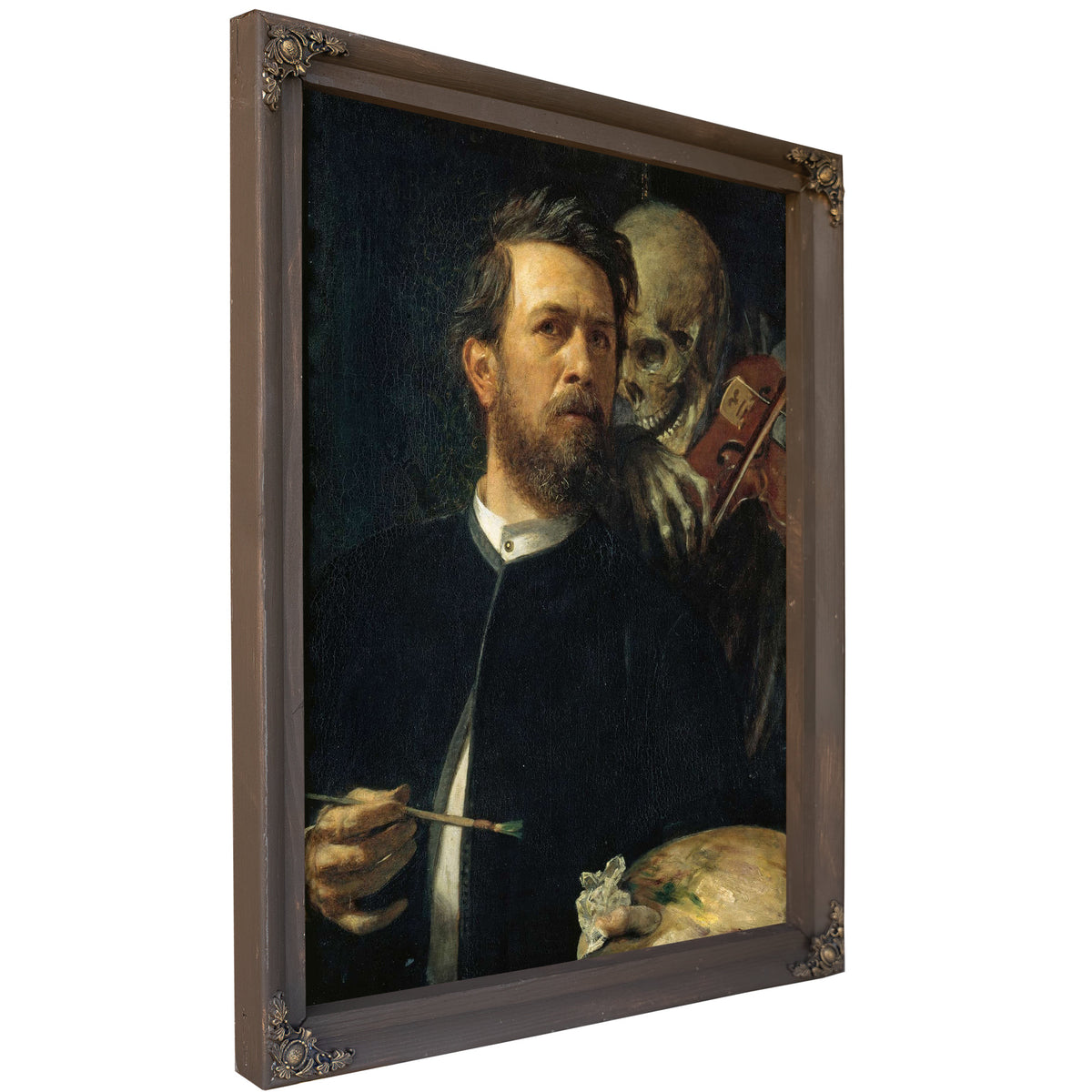 Self Portrait With Fiddling Death by Arnold Bocklin