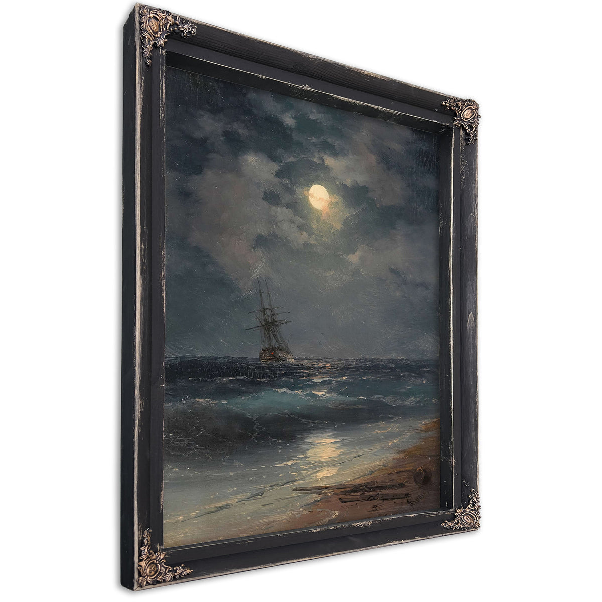 Ship By Moonlight by Ivan Konstantinovich Aivazovsky
