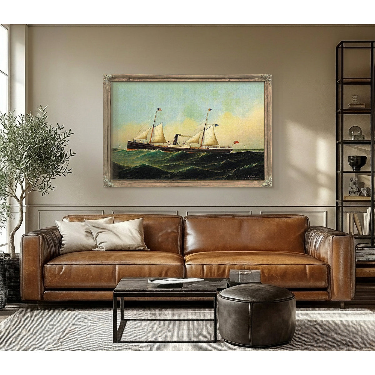 Ship Jona 1884 By Antonio Jacobsen