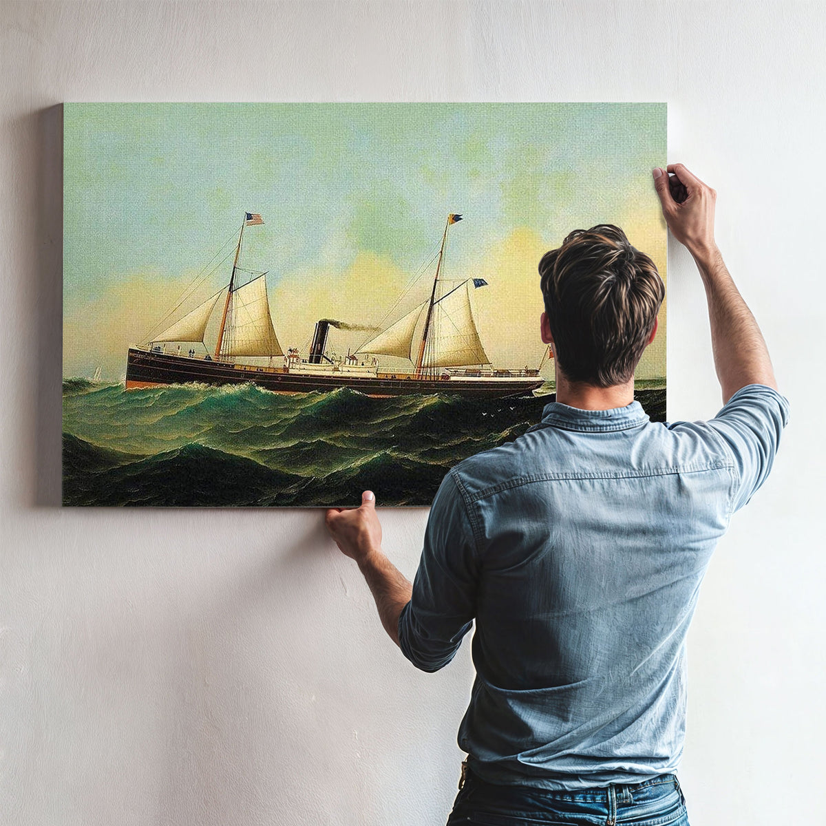 Ship Jona 1884 By Antonio Jacobsen
