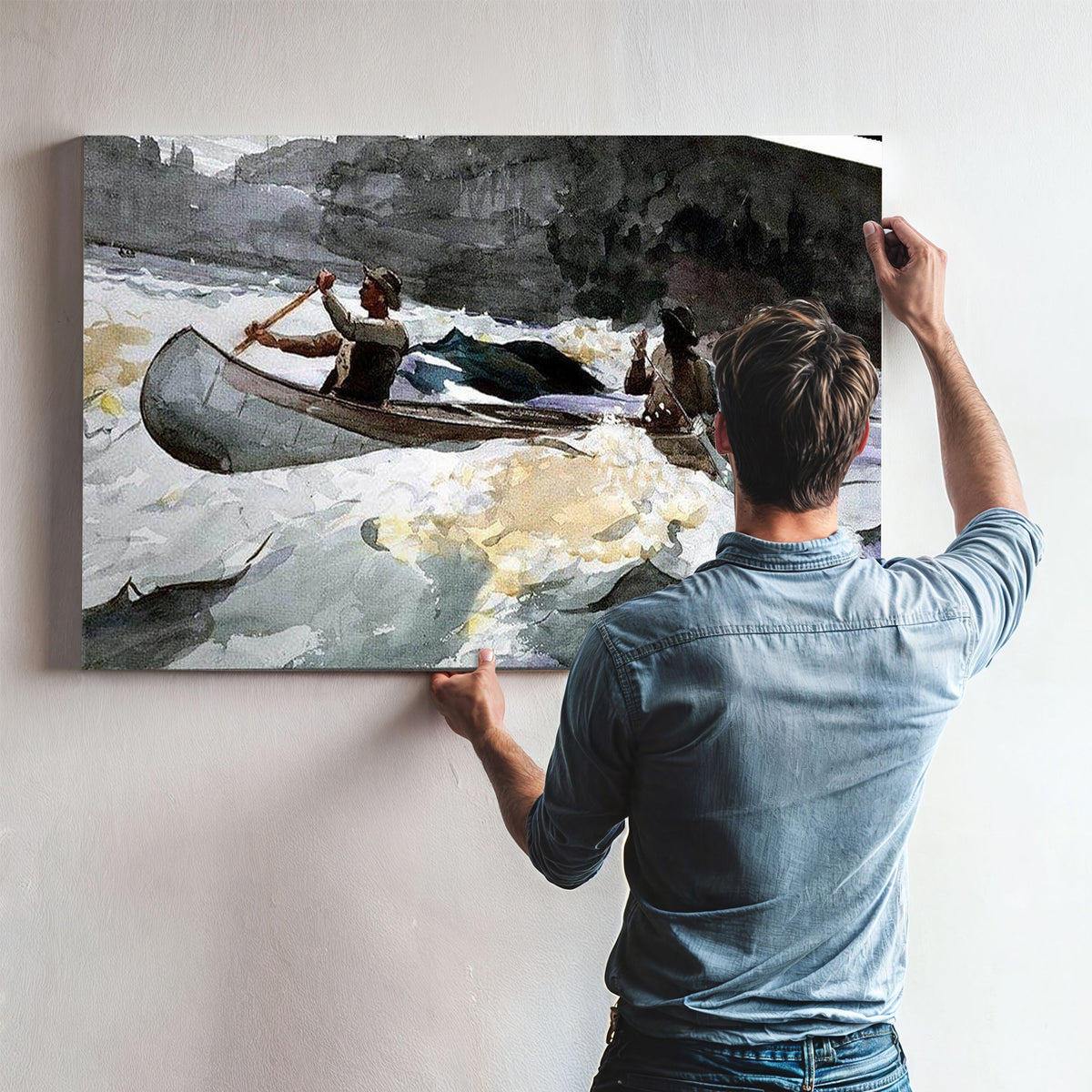 Shooting The Rapids By Winslow Homer
