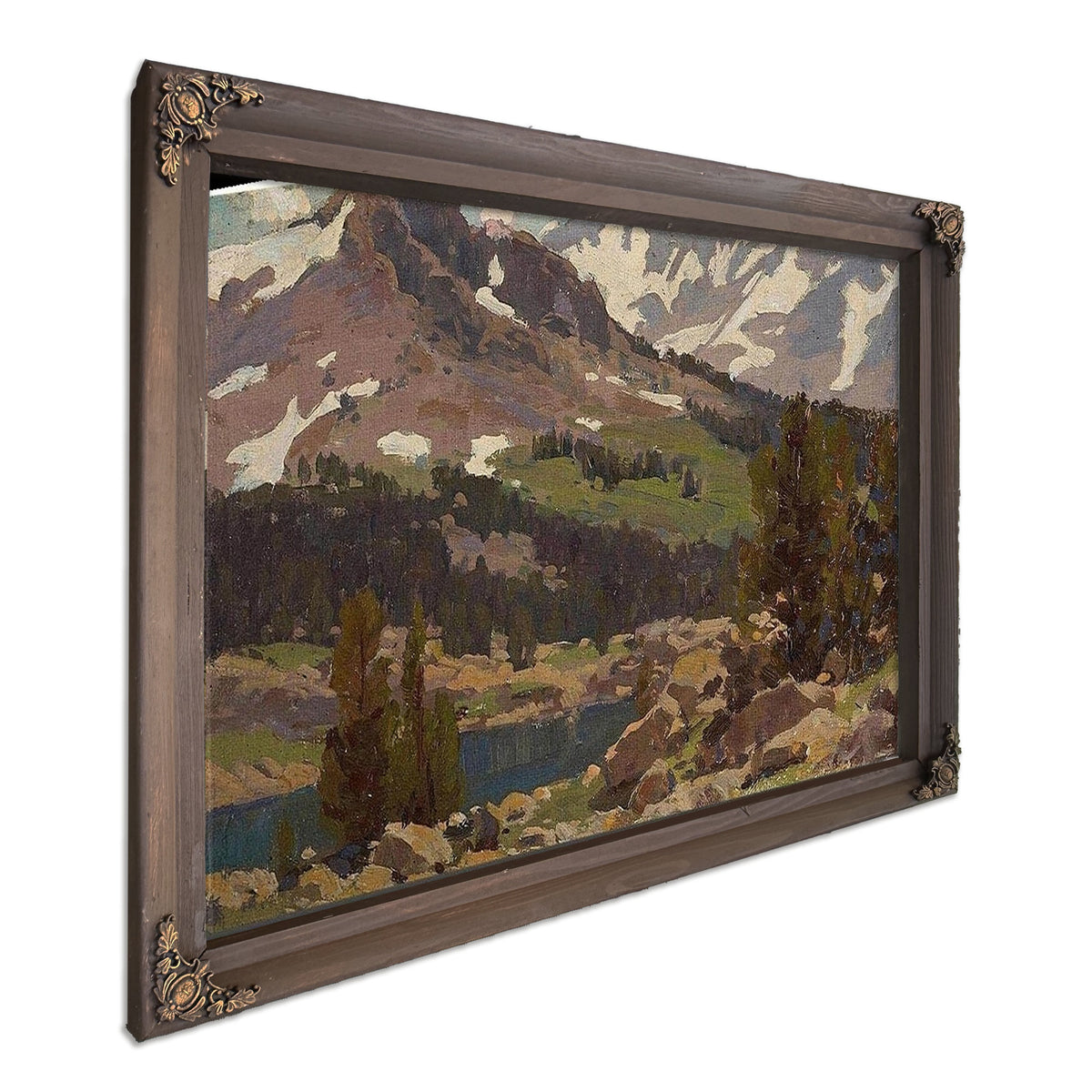 Sierra Slopes And Lake By Edgar Payne1