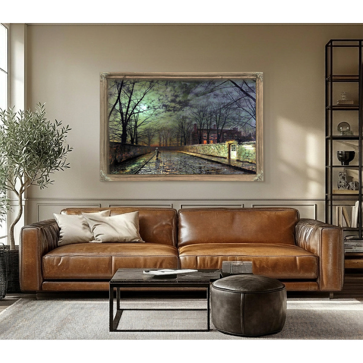 Silver Moonlight Painting John Atkinson Grimshaw Canvas Art