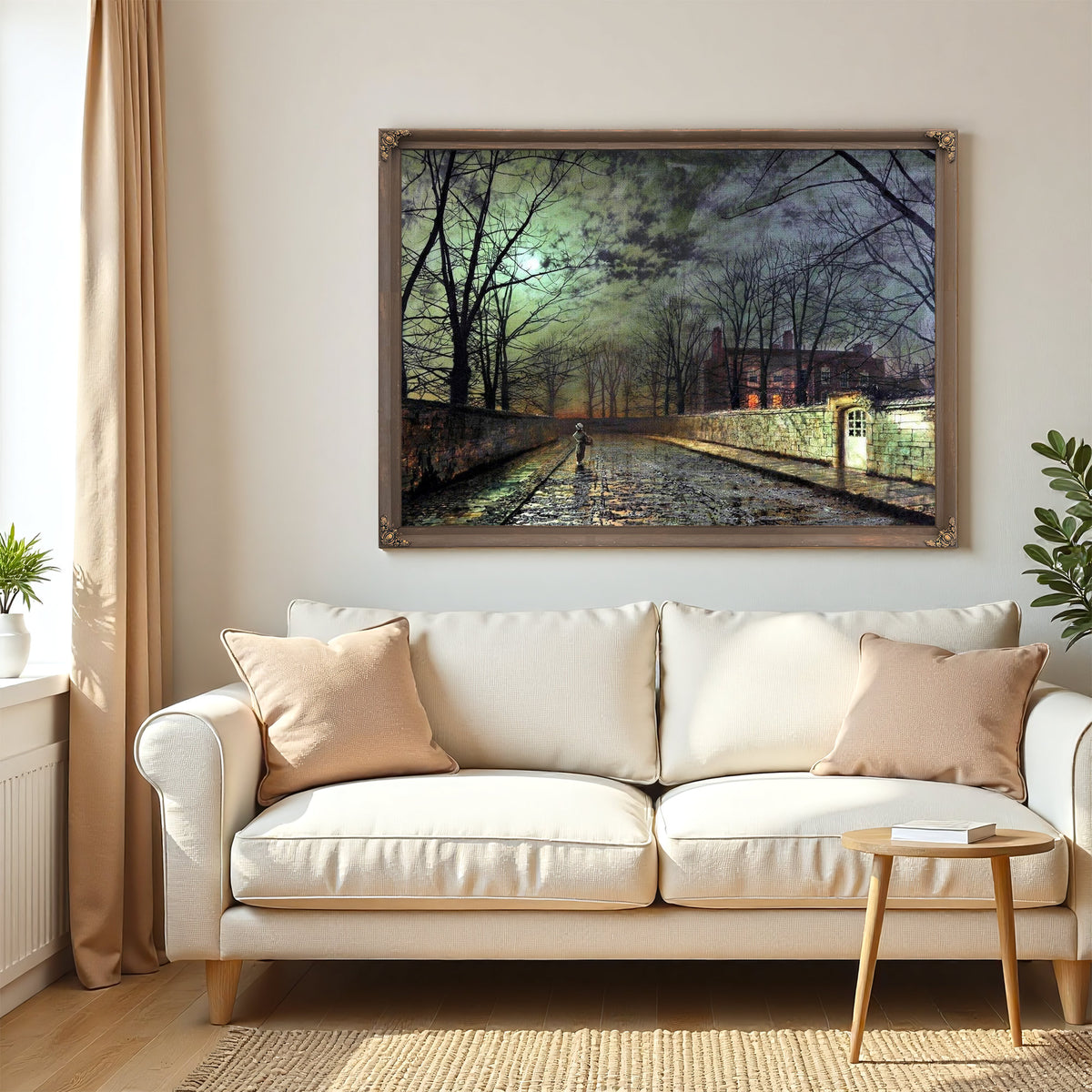 Silver Moonlight Painting John Atkinson Grimshaw Canvas Art