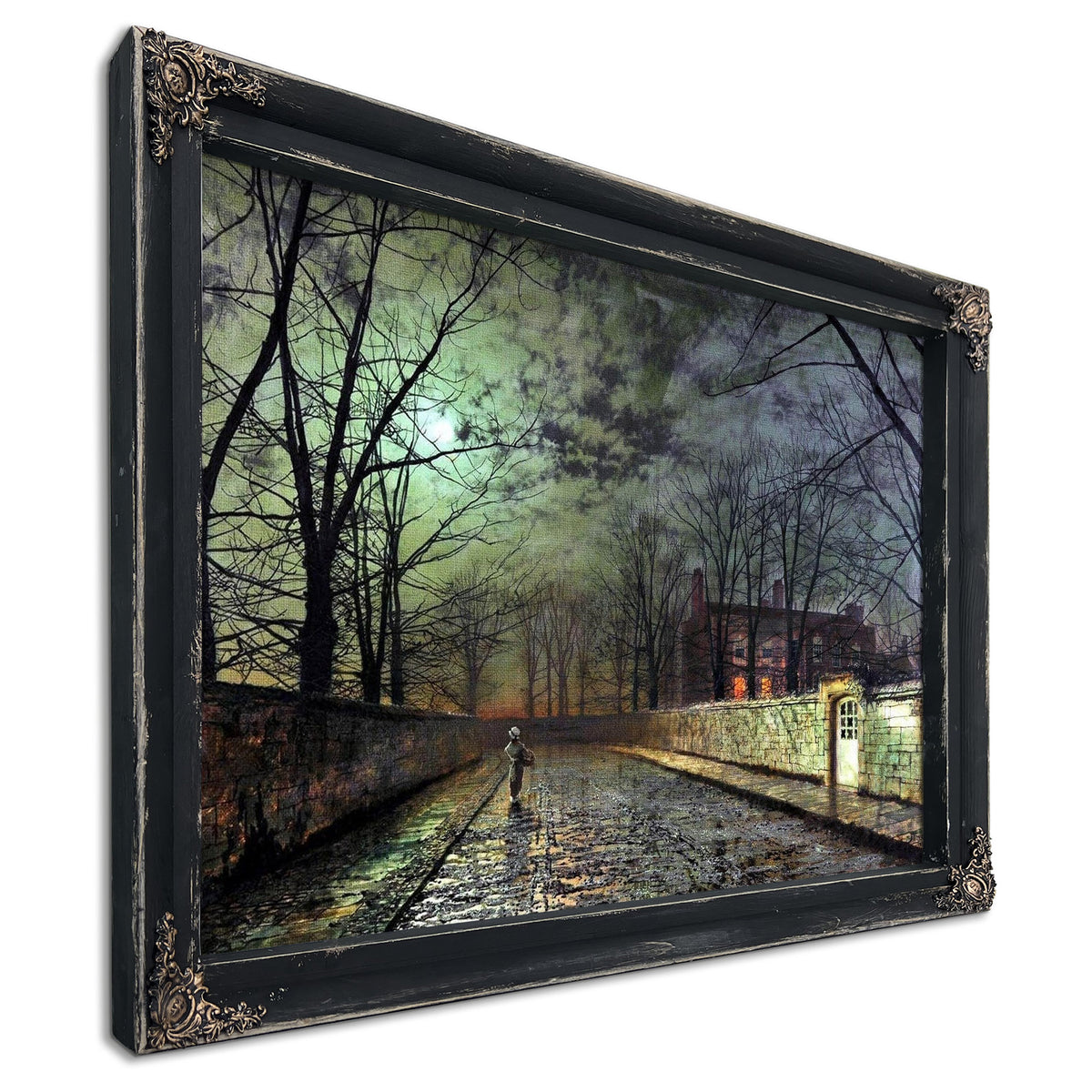 Silver Moonlight Painting John Atkinson Grimshaw Canvas Art