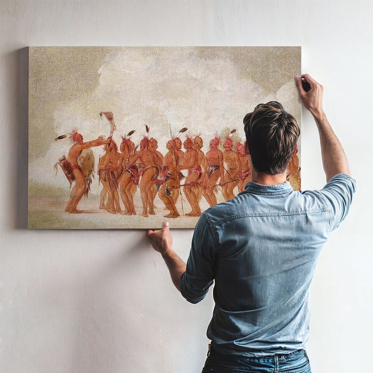 Slave Dance, Sac And Fox By George Catlin