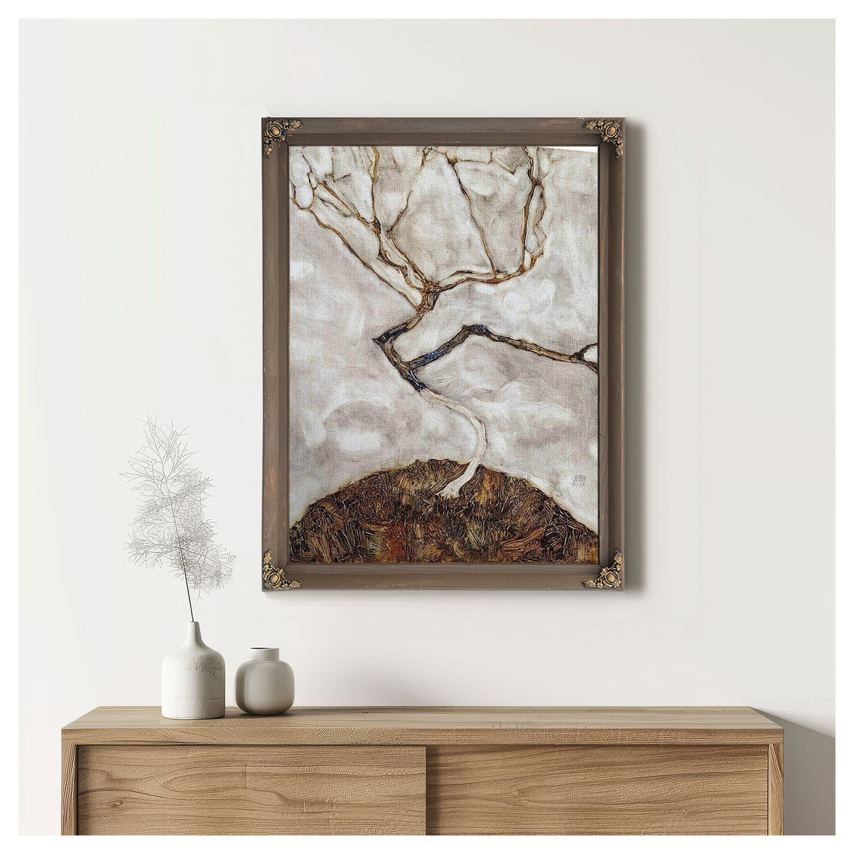 Small Tree In Late Autumn By Egon Schiele